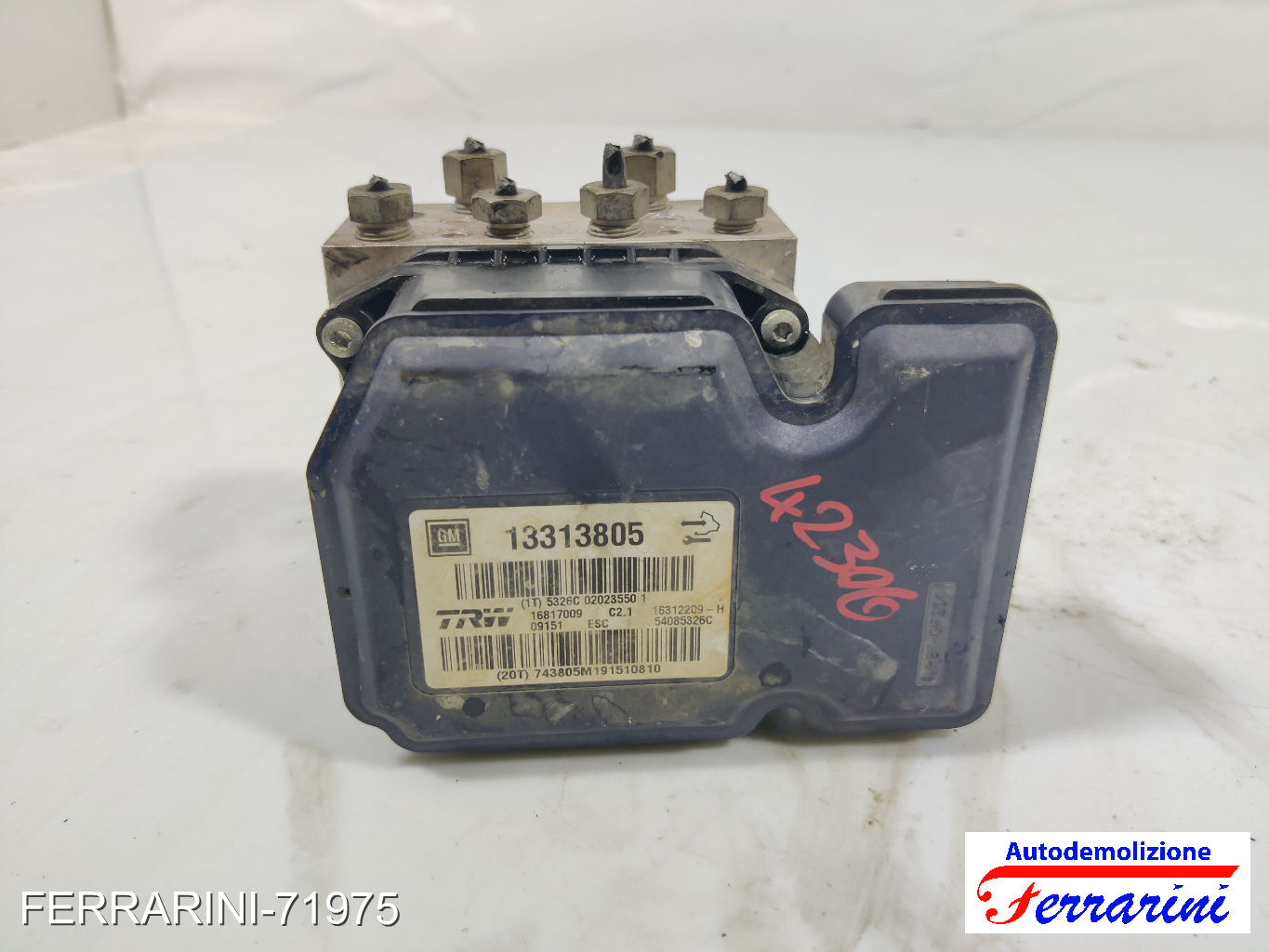 Centralina Pompa Abs OPEL INSIGNIA A G09 2.0 CDTI 2008-2017 13313805, 54085326C