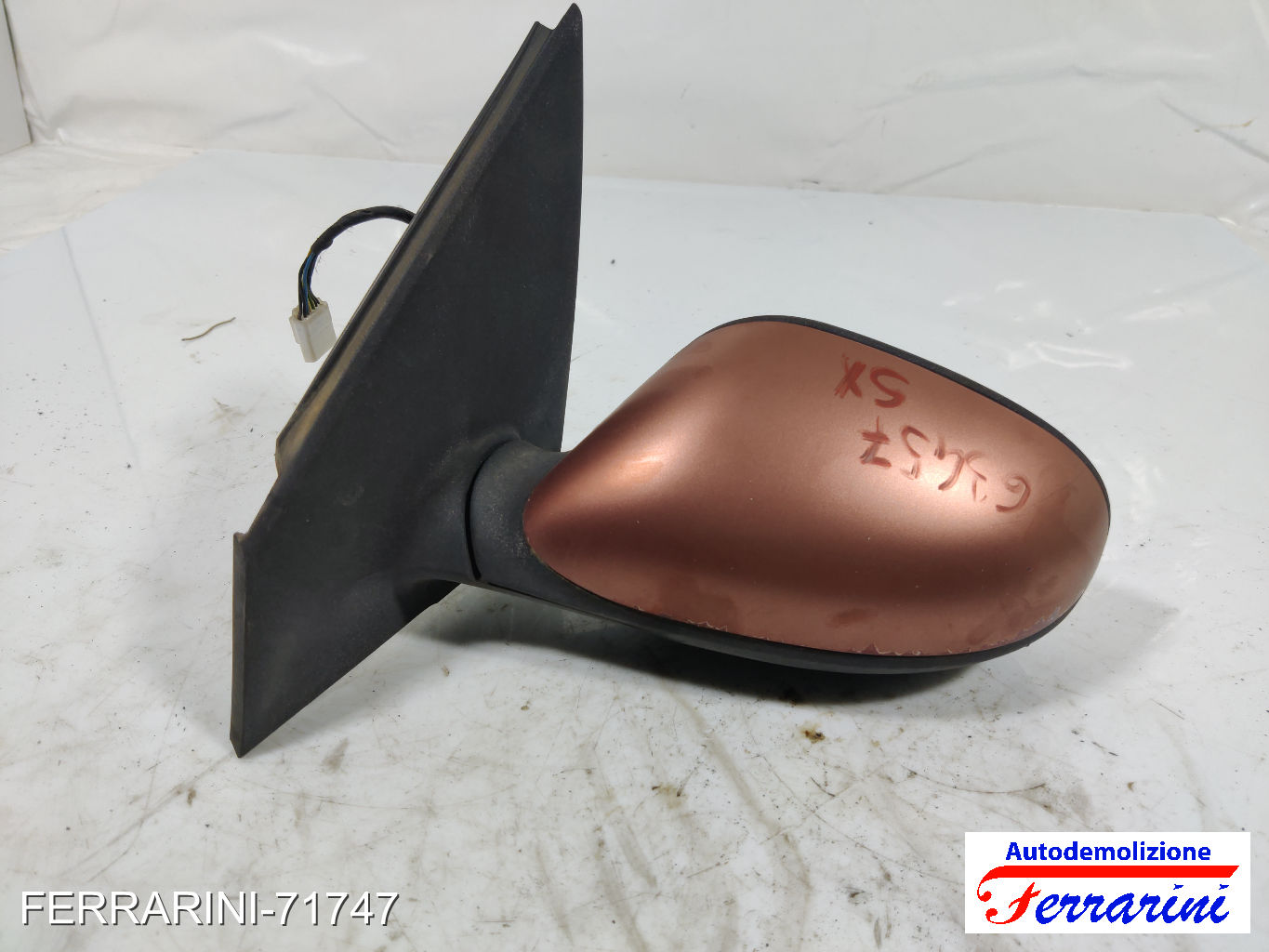 Specchietto Laterale LANCIA YPSILON 843 2003-2011 sinistro, sx 163 ROSSO GUTTUSO 6