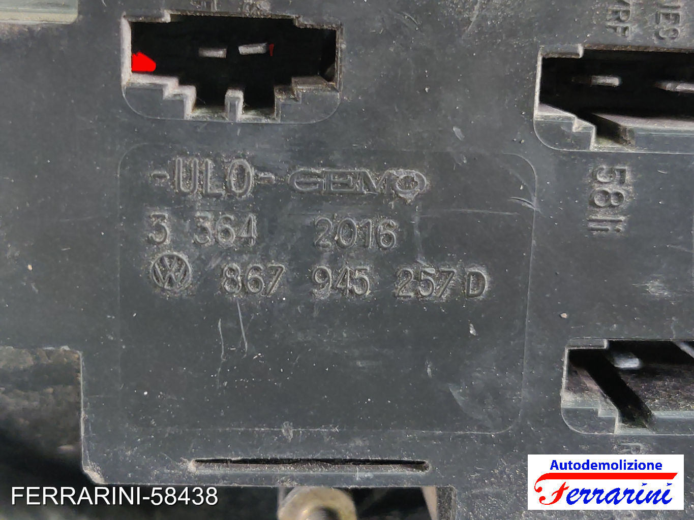 Fanalino Stop Posteriore VW LUPO 60, 6X1 1999-2005 sinistro, sx, posteriore