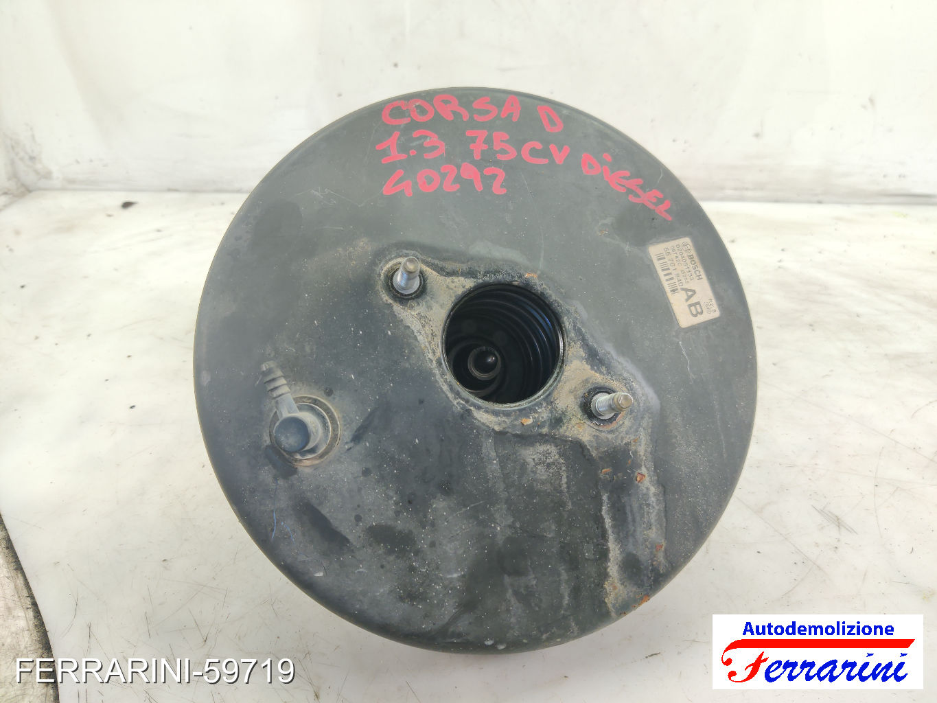 Servofreno OPEL CORSA D S07 1.3 CDTI 2006-2014 55701940, 39087623, 93167537 9