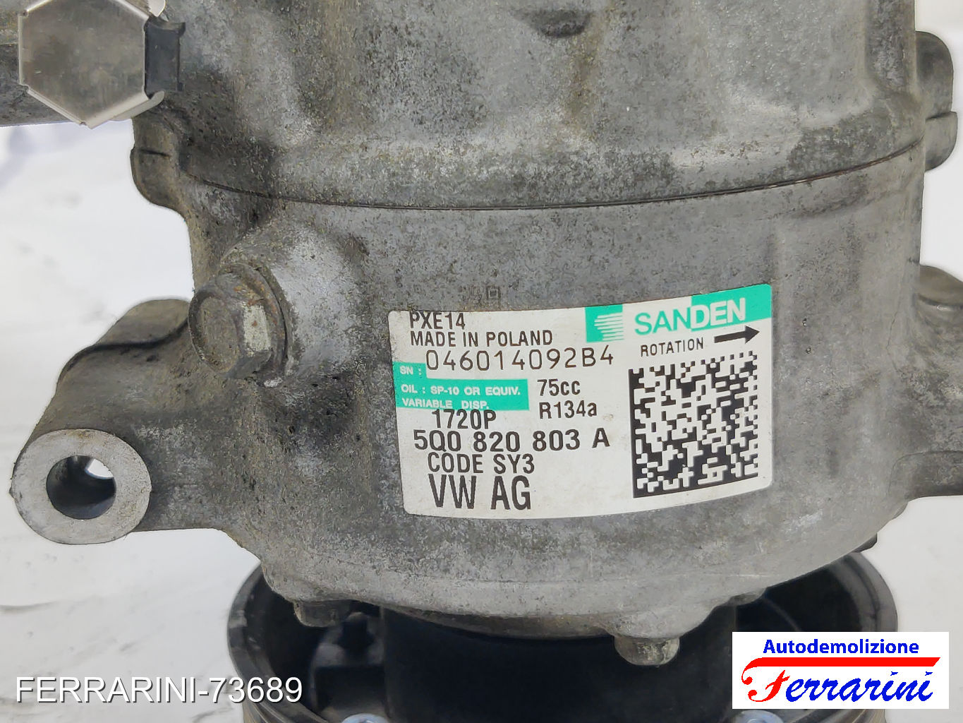 Compressore Clima VW GOLF 7 5G1, BE1, BE2, BQ1 2.0 TDI 2012-2020 6
