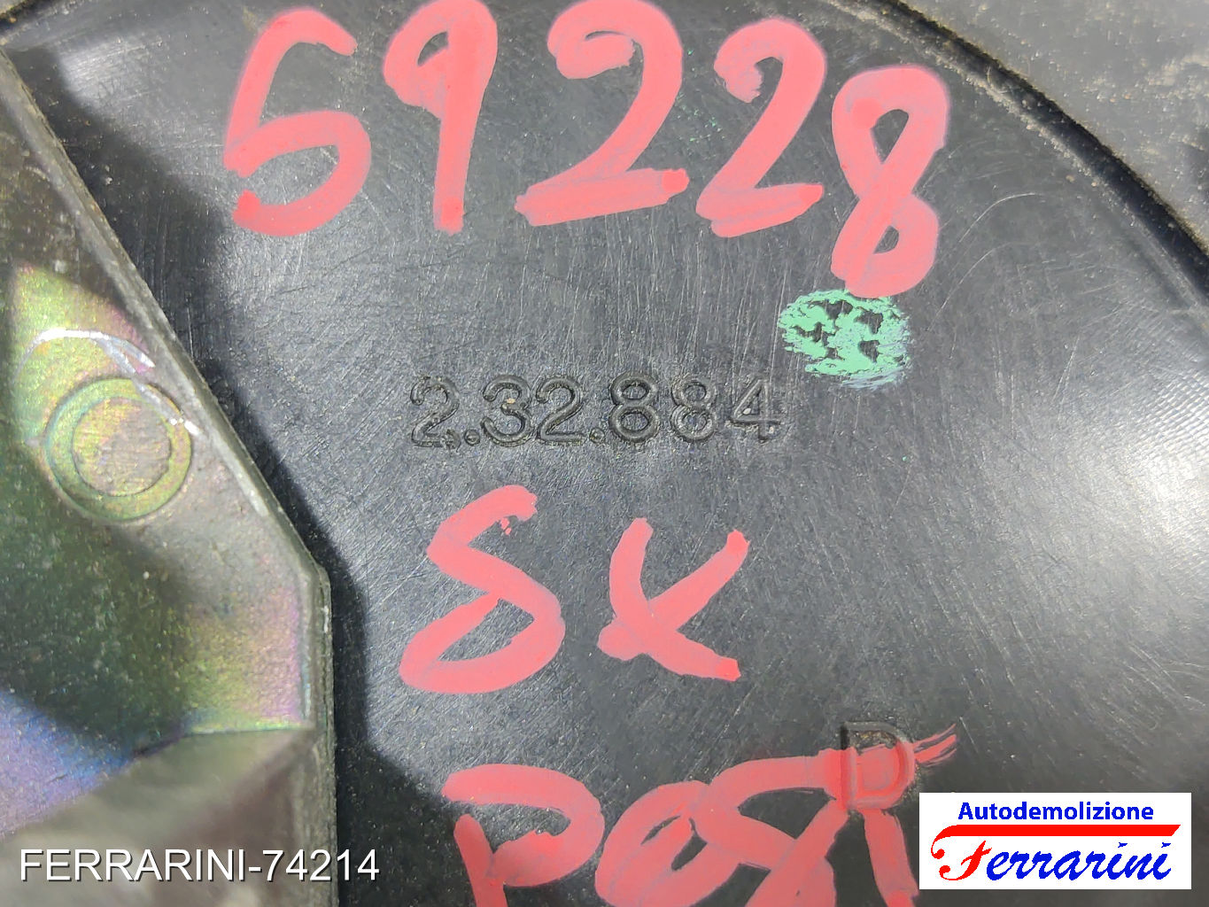 Maniglia Porta Esterna FIAT DOBLO 119, 223 2001-2010 sinistra, sx, posteriore