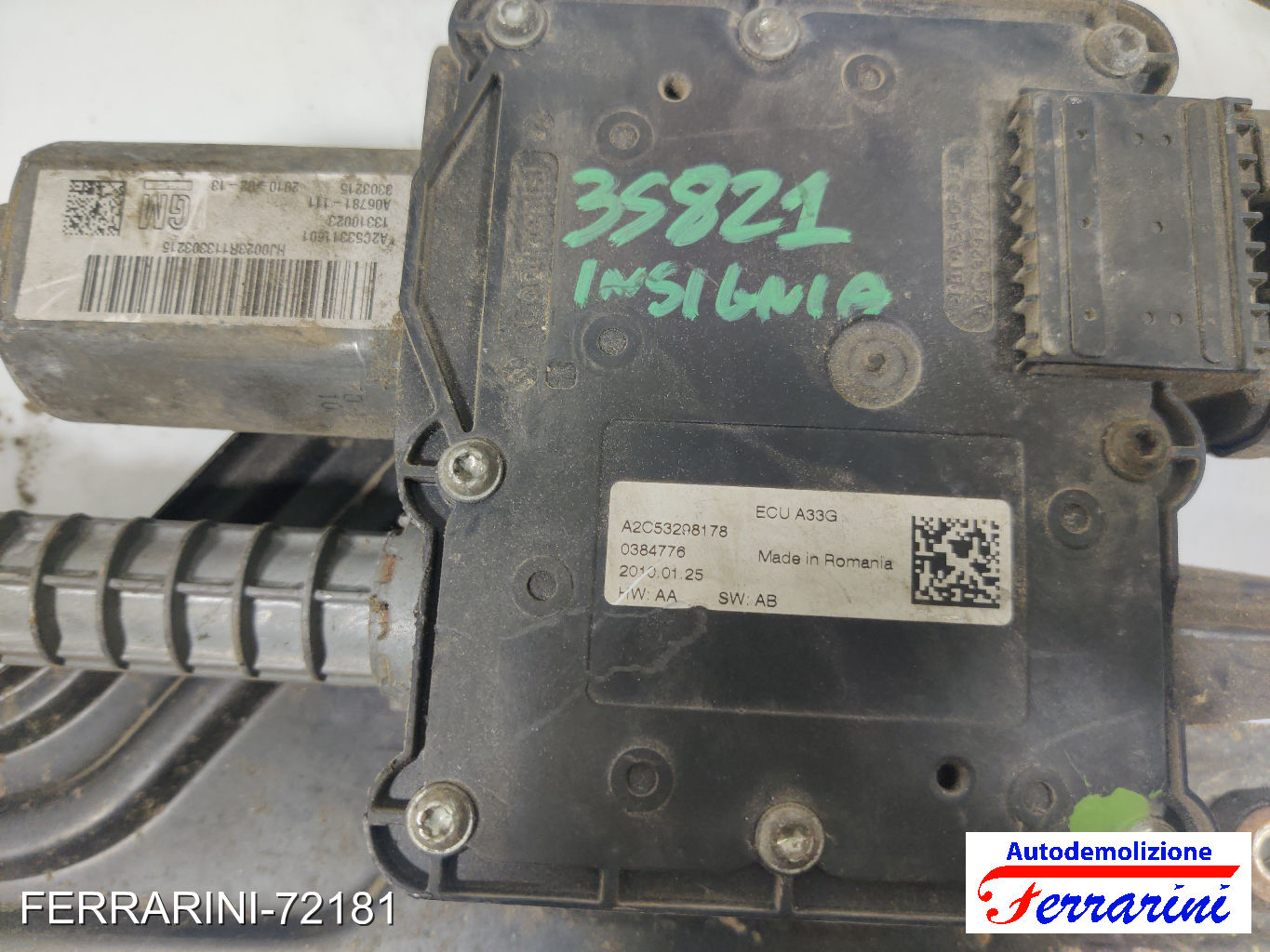 Freno A Mano Elettrico OPEL INSIGNIA A SW G09 2008-2015 13310023, 13256105 7