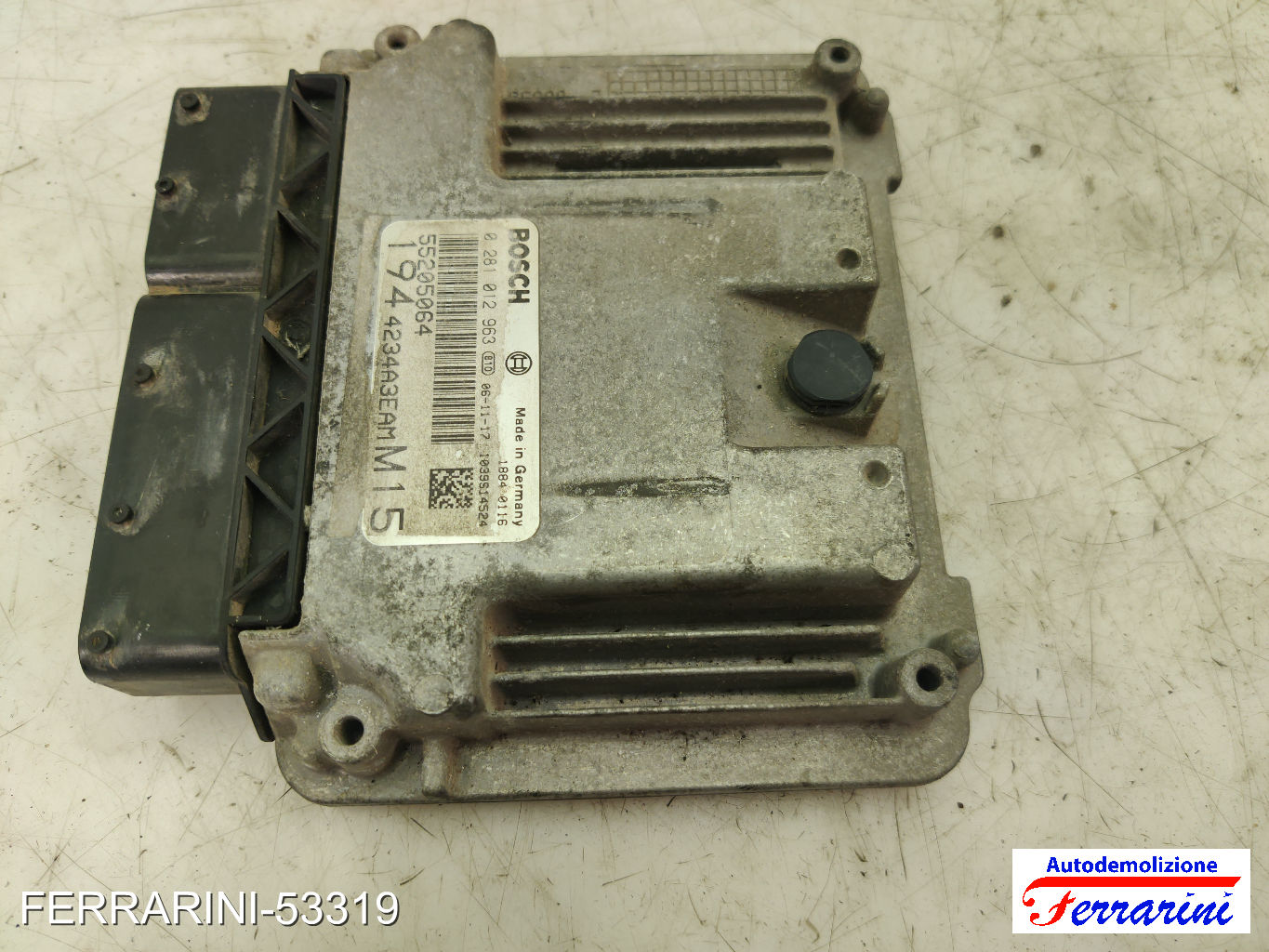 Centralina Motore FIAT CROMA 194 1.9 D MULTIJET 2005-2011 55205064, 0281012963