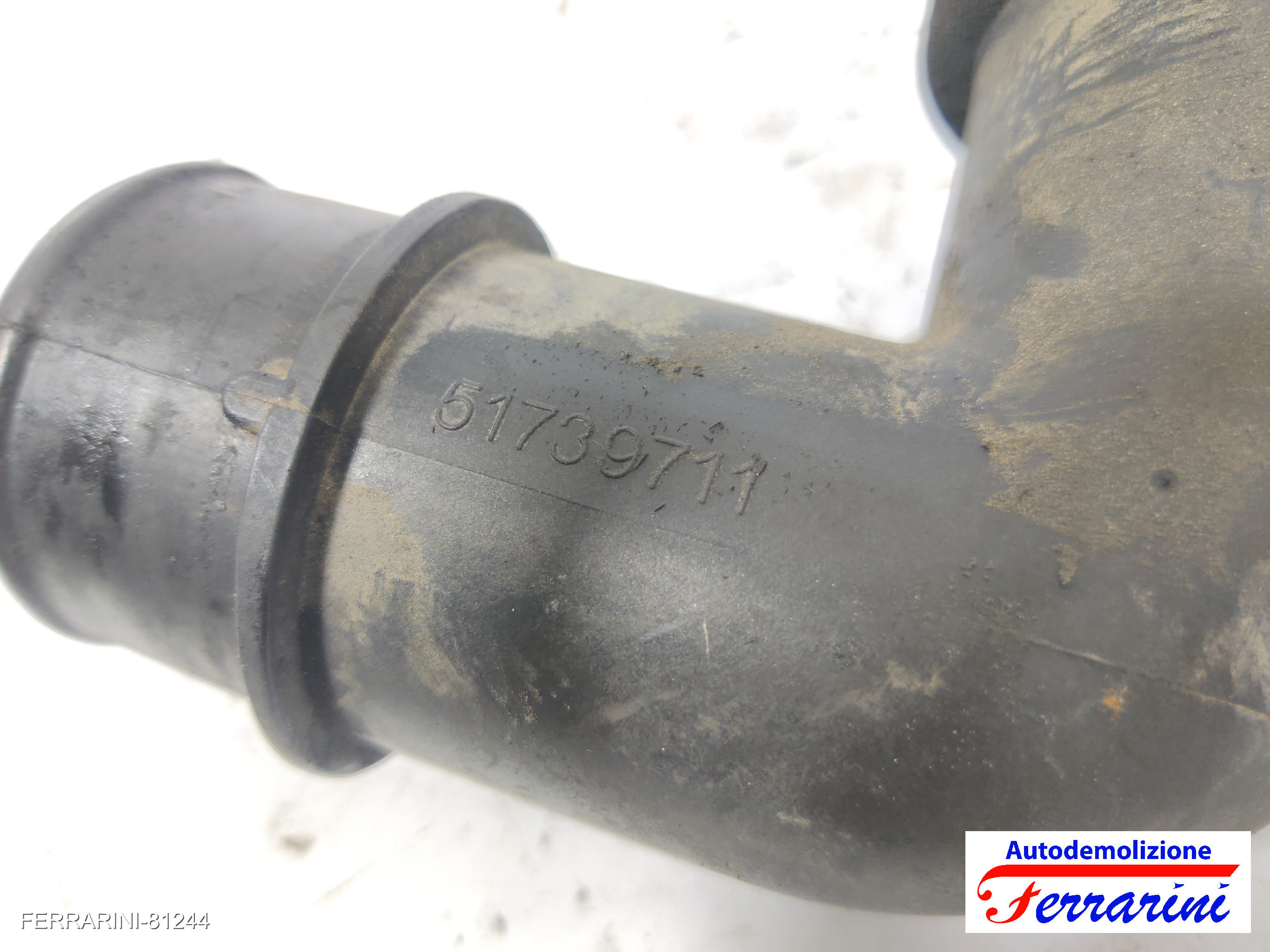tubo aria aspirazione, intercooler 939A2000 FIAT CROMA 194 1.9 D MULTIJET 8
