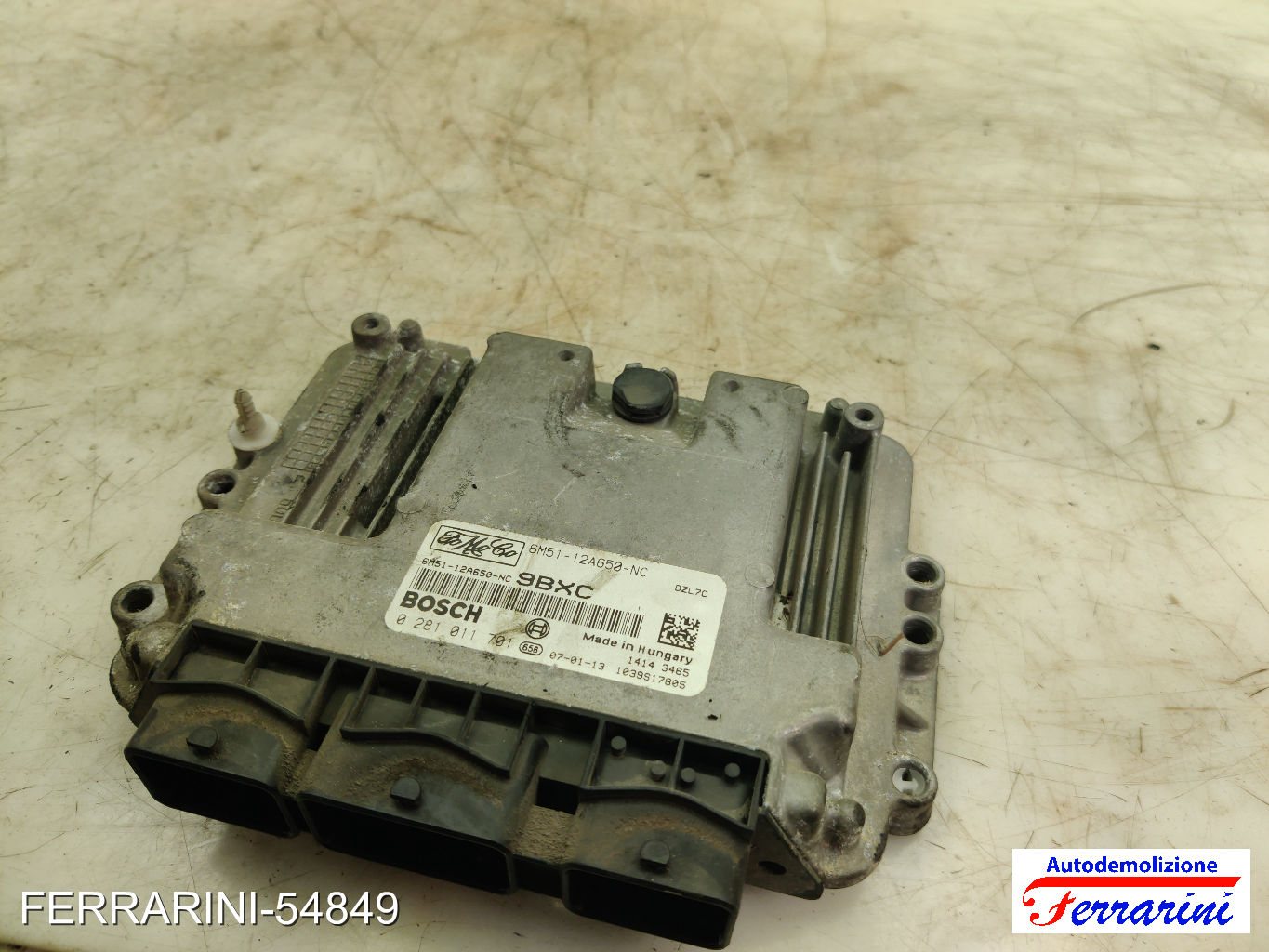 Centralina Motore FORD FOCUS 2 DA, DP, HCP 1.6 TDCI 2005-2012 0281011701, 9BXC