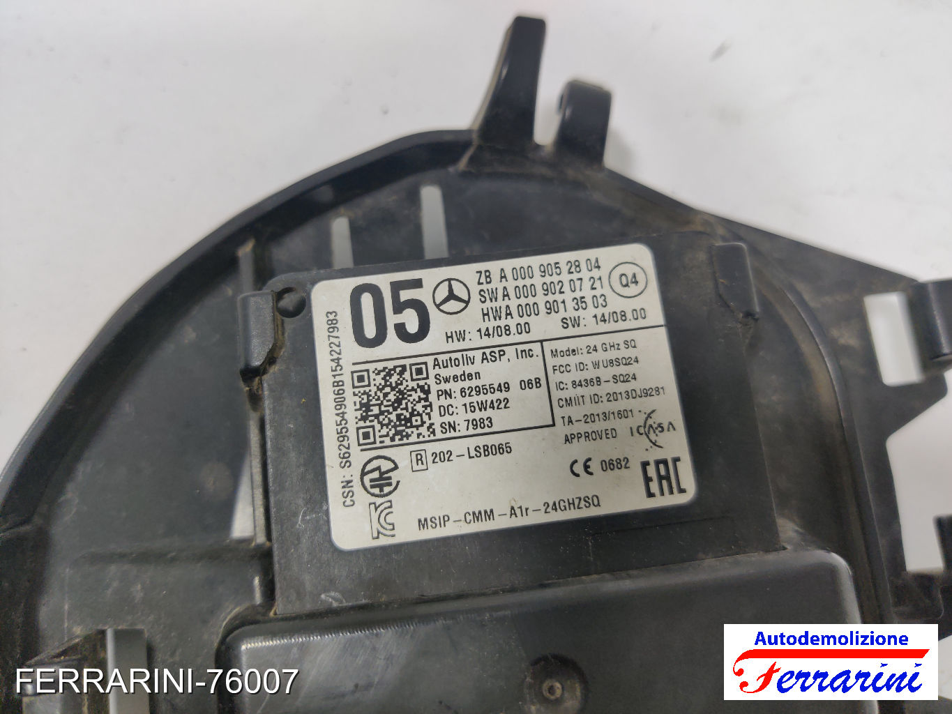 Radar Frenata Automatica MERCEDES CLASSE B W246 2012-2017 A0009052804