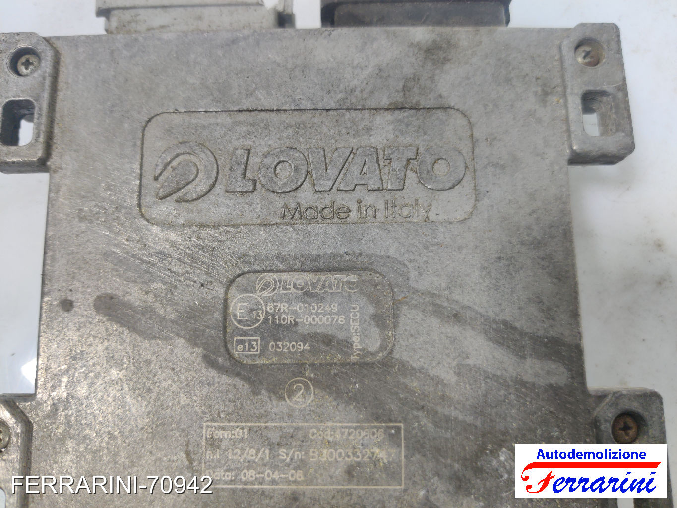 Centralina Gpl FIAT PANDA 169 1.2 2003-2012 4720006, 616000273, LOVATO 6