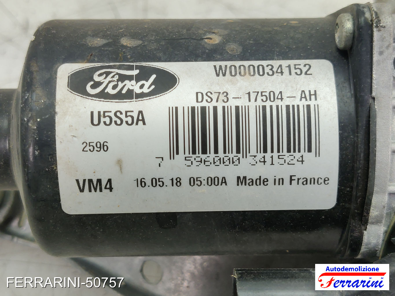 Spazzacqua Motorino Tergicristallo FORD MONDEO 5 TURNIER CF 2014-2023 anteriore 6
