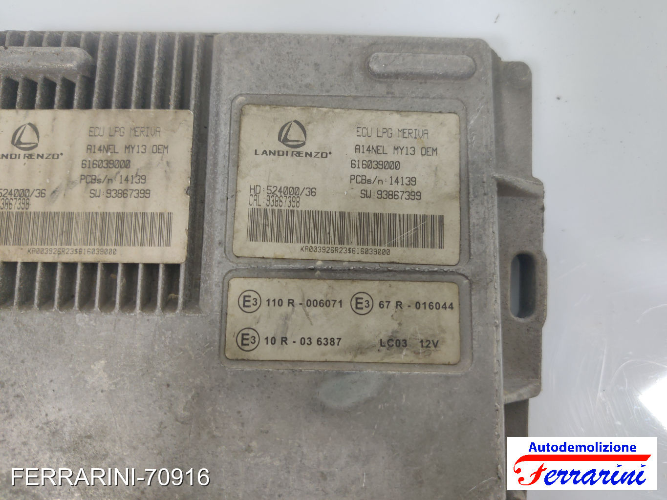 Centralina Gpl OPEL MERIVA B S10 1.4 LPG 2011-2017 616039000, 842047