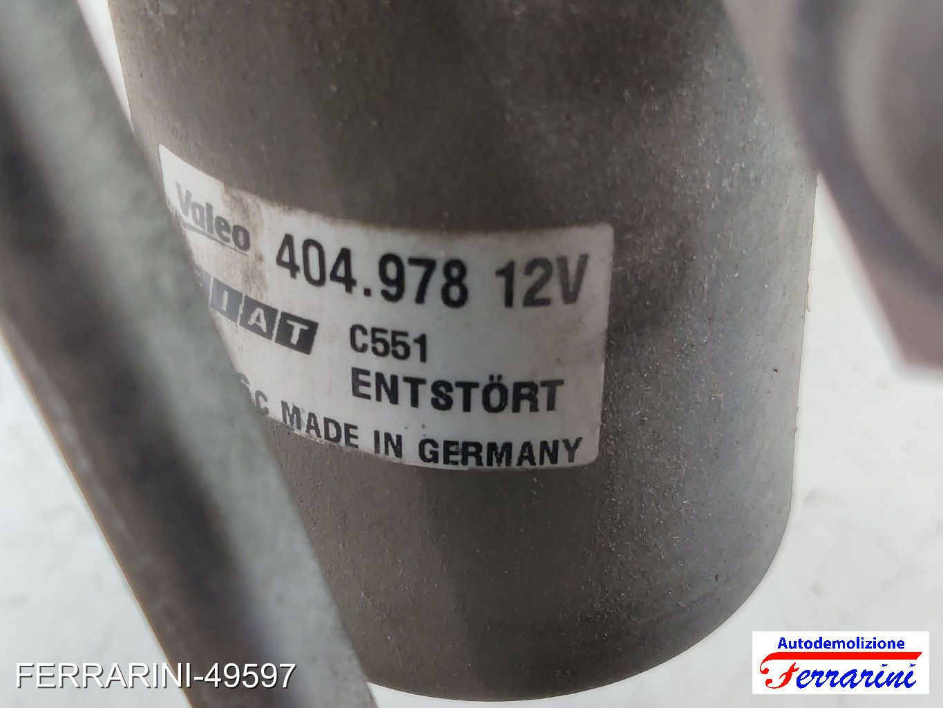 Spazzacqua Motorino Tergicristallo FIAT GRANDE PUNTO 199 2005-2013 anteriore