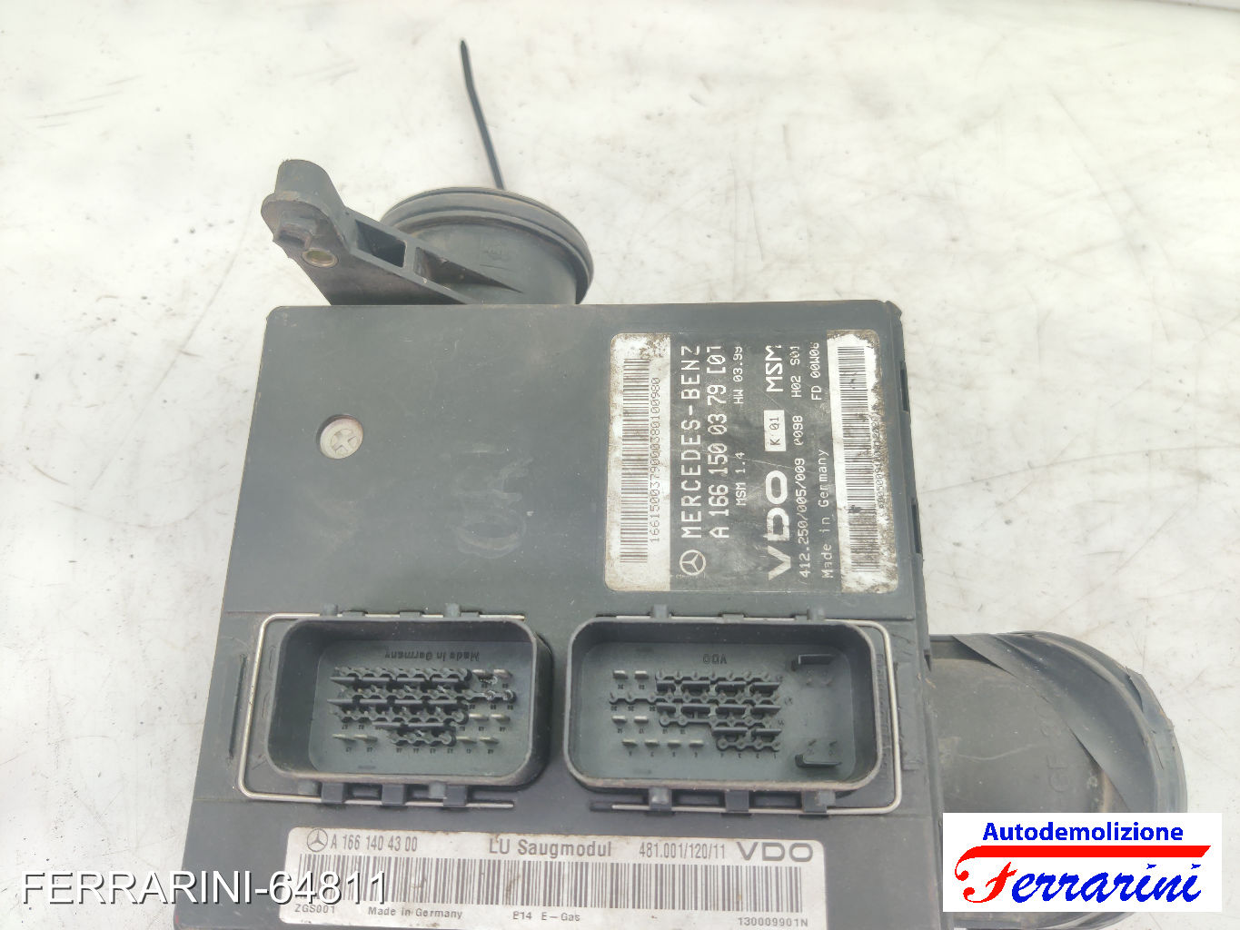 Centralina Motore MERCEDES CLASSE A W168 A 160 1997-2004 A1661500379