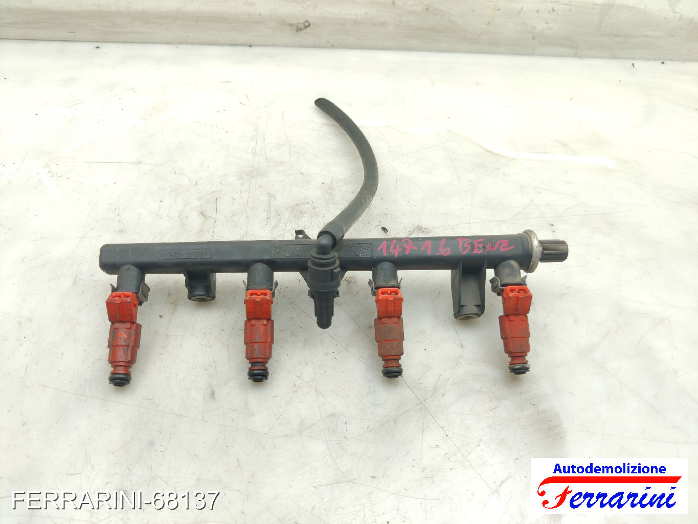 Flauto Con Iniettori ALFA ROMEO 147 937 1.6 16V T.SPARK 2001-2010 0280151048