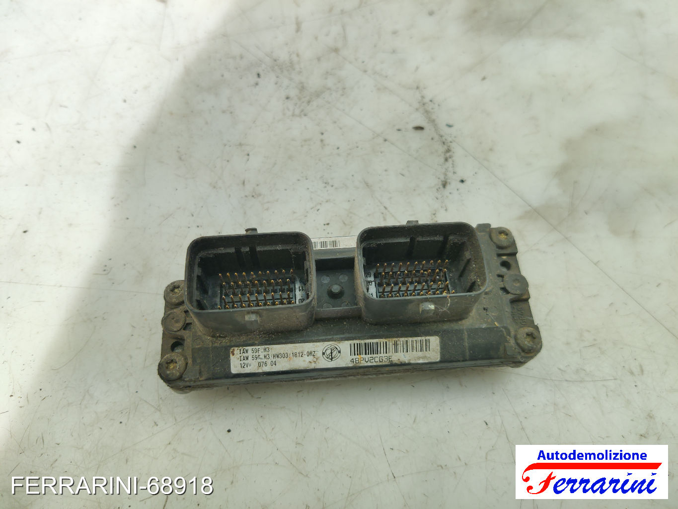 Centralina Motore FIAT PUNTO 188 1.2 16V 80 1999-2006 55181132, HW303, IAW59FM3