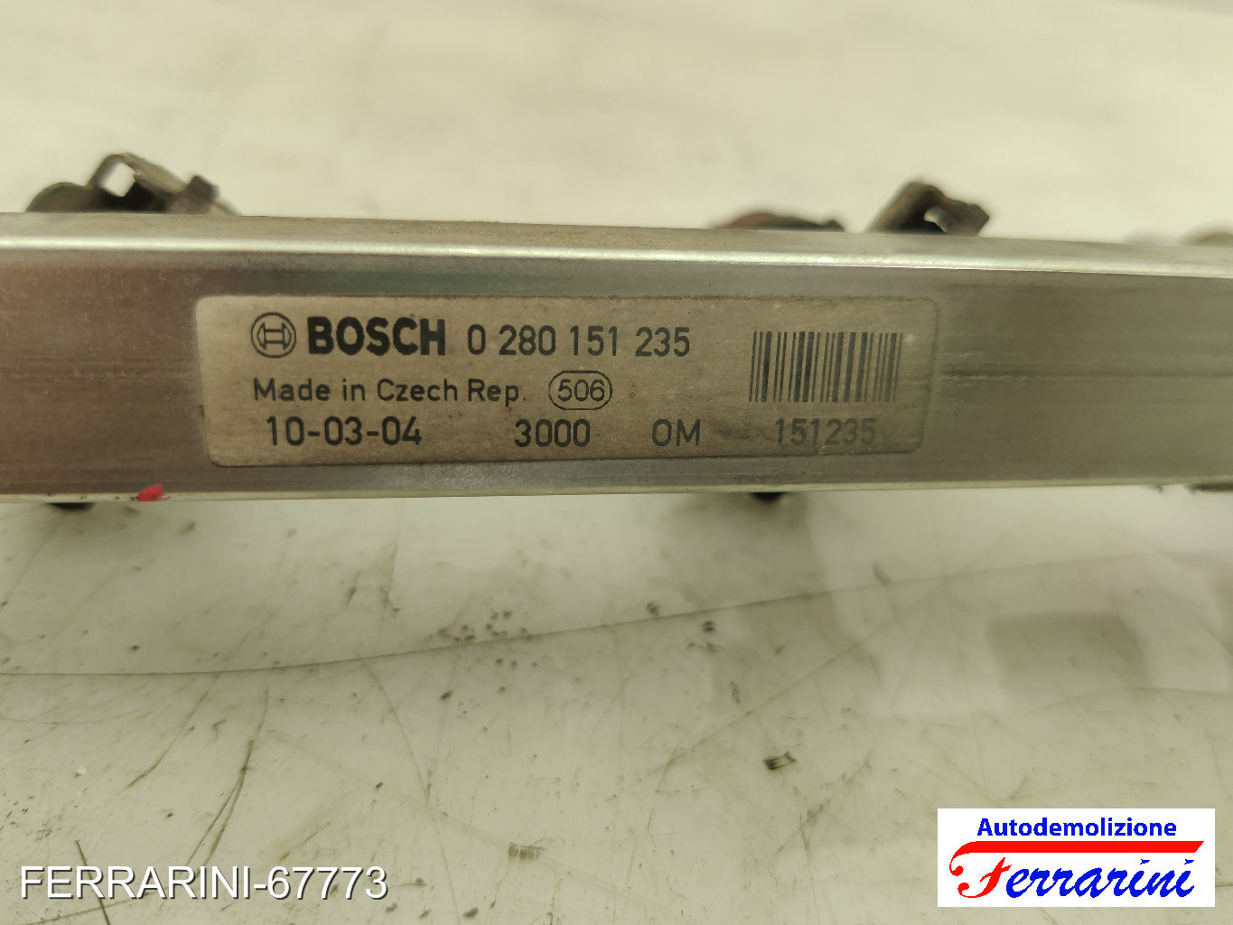 Flauto Iniettori ALFA ROMEO MITO 955 1.4 BI-FUEL 2009-2016 55209849, 55209504
