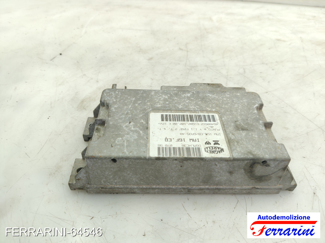 Centralina Motore FIAT PUNTO 176 55 1.1 1993-1999 46480662, DGMLHC38