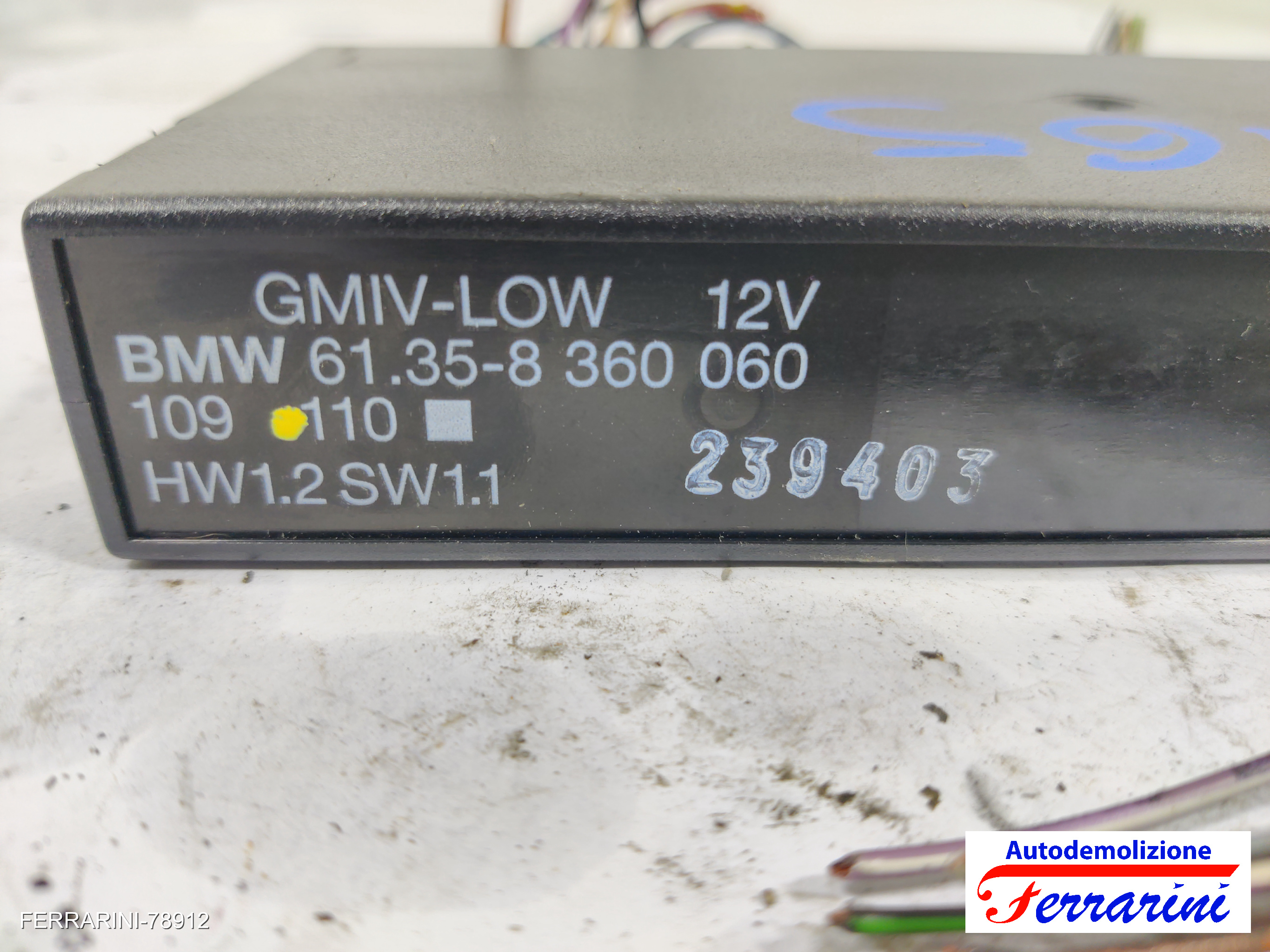 Centralina Comfort BMW SERIE 3 E36 1993-1998 61358360060, 239403 9
