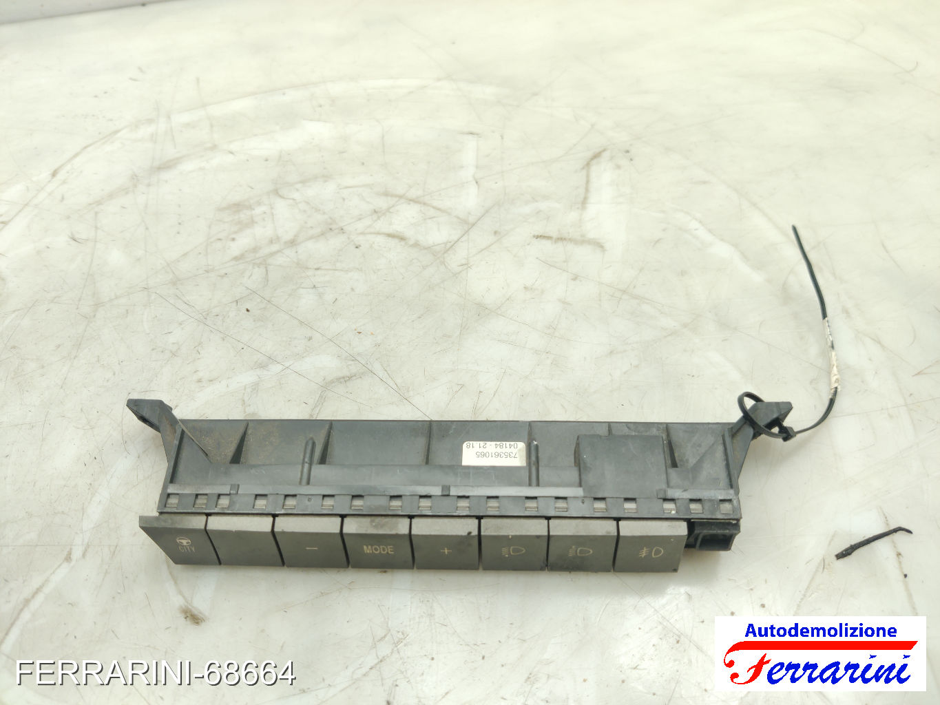 Pulsantiera centrale fendinebbia LANCIA YPSILON 843 2003-2011 sinistro, sx