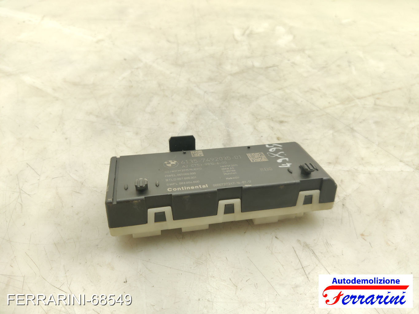 centralina HKFM portellone posteriore BMW X1 F48 SDRIVE 18D 2015-2023 8