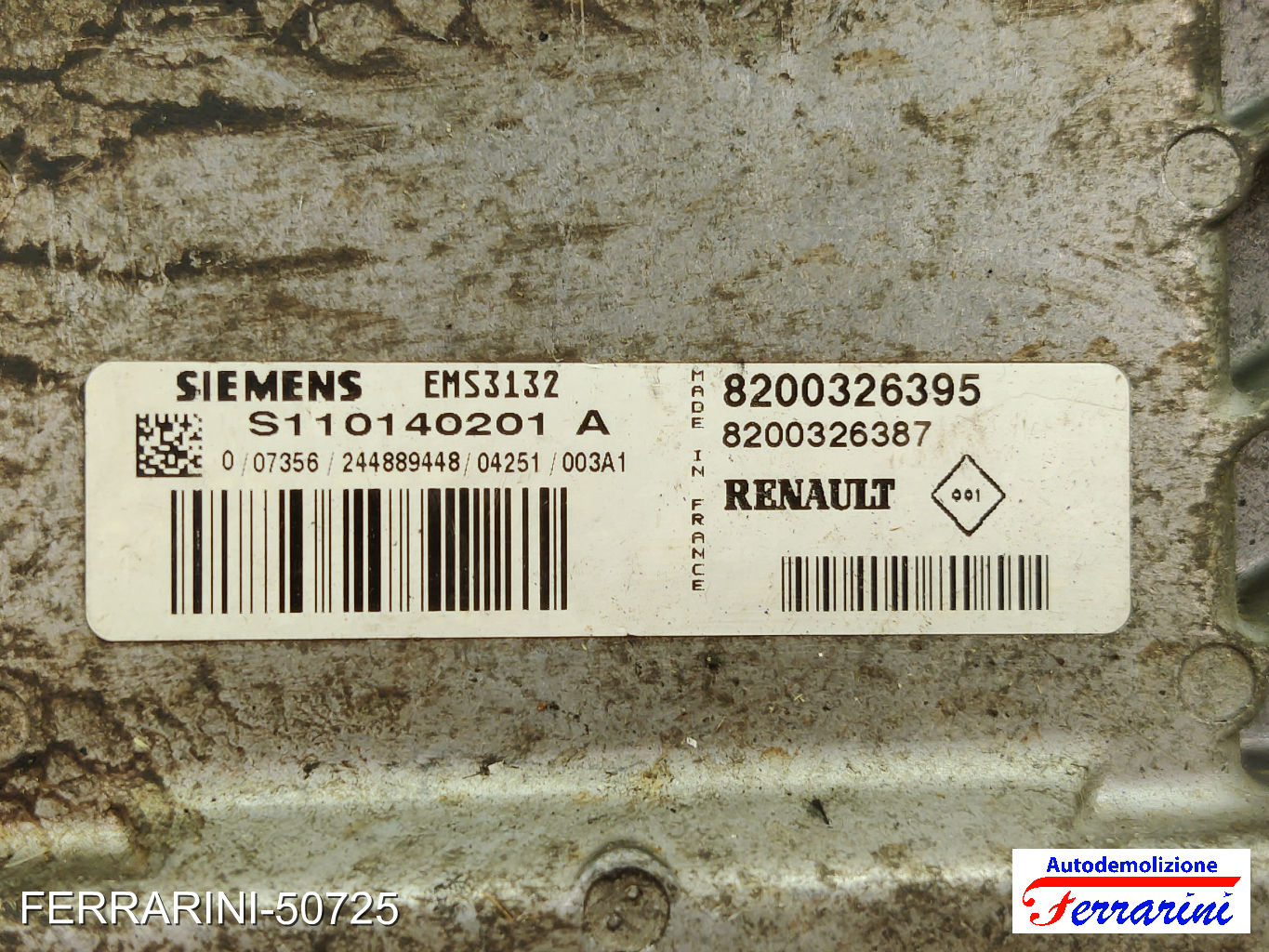 Kit Accensione RENAULT CLIO 2 BB, CB 1.2 1998-2010 8200326395, 8200326387 7
