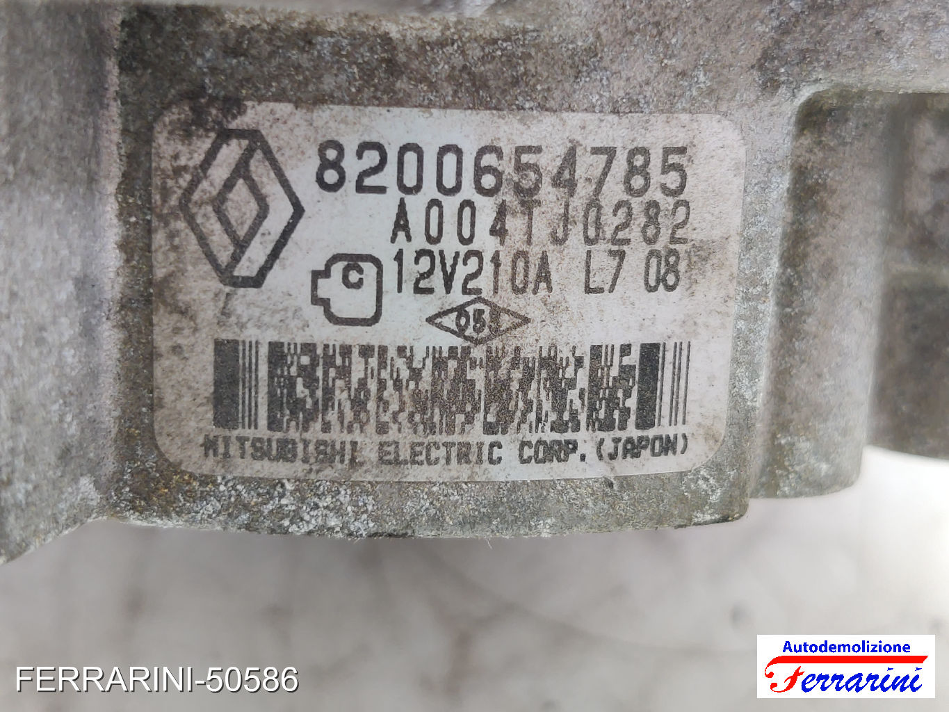 Alternatore RENAULT LAGUNA 3 SW KT0/1 2.0 DCI 2007-2015 8200654785, A004TJ0282