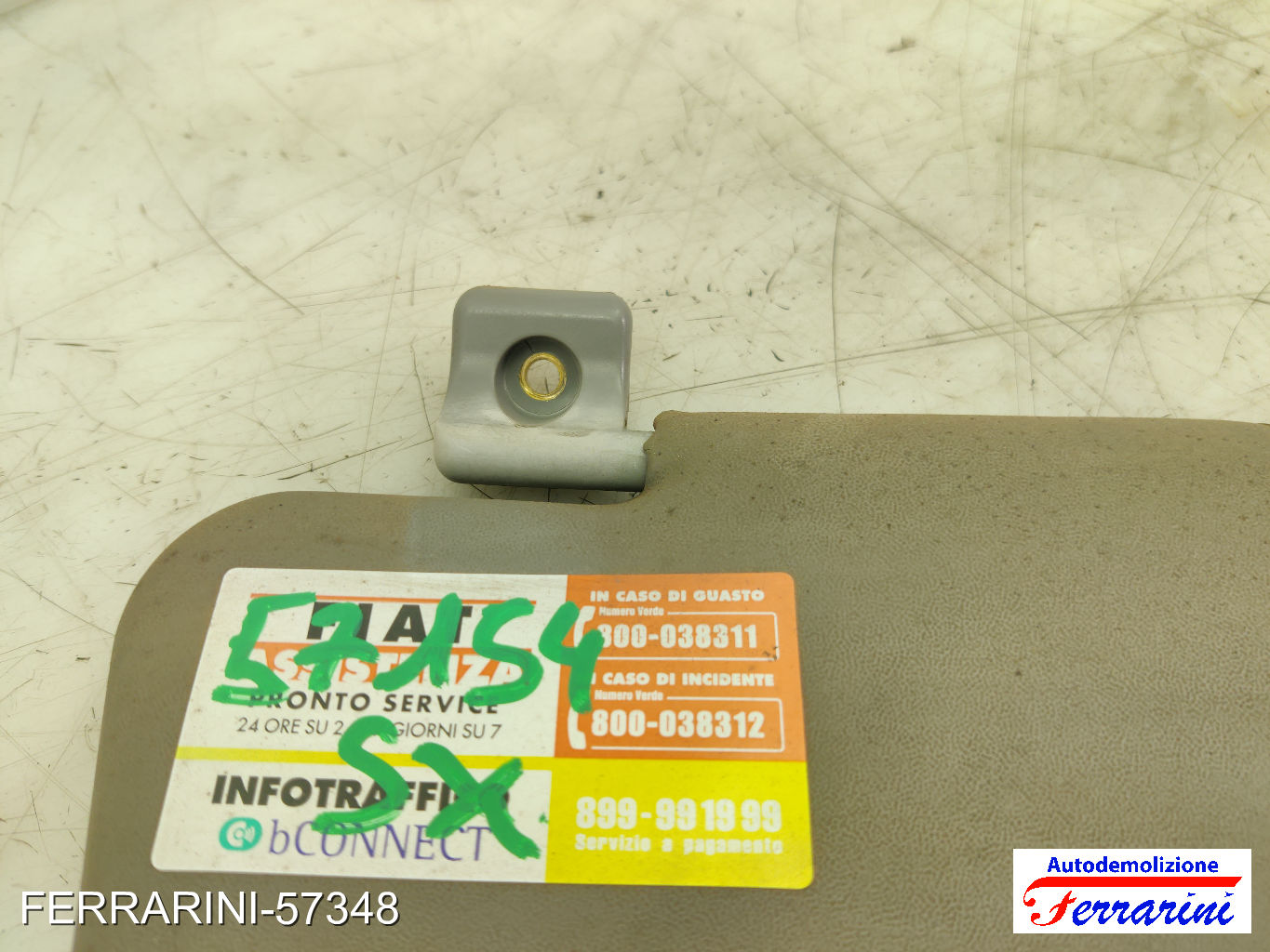 Aletta Parasole FIAT DOBLO 119, 223 2003-2010 sinistro, sx 735417495, 735294018 7