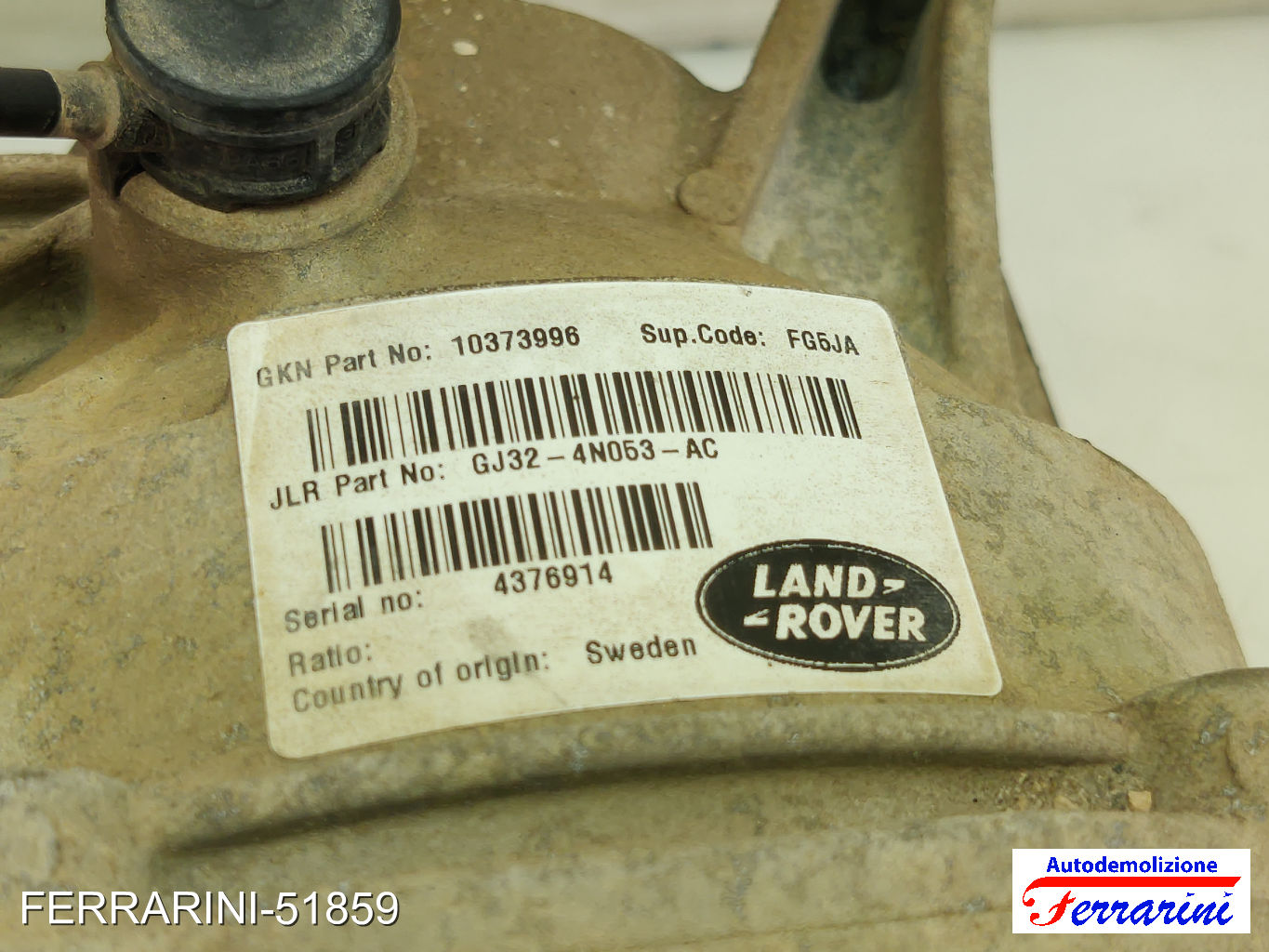 Differenziale LAND ROVER RANGE ROVER EVOQUE L538 2.0 D 4X4 2015-2019 P10347751 11
