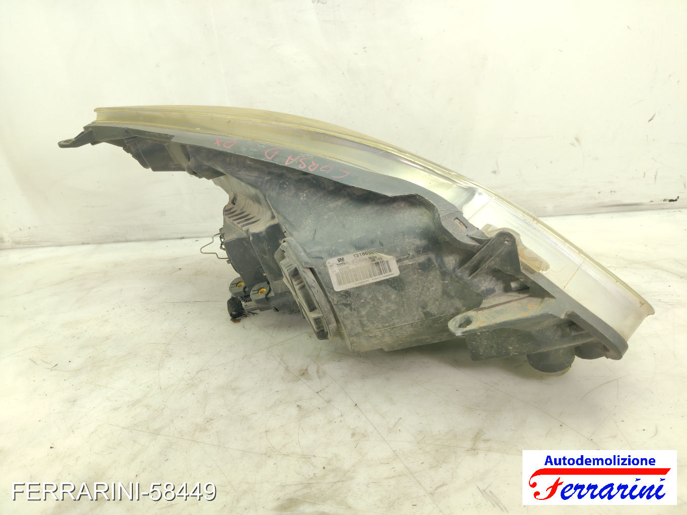 Faro Anteriore OPEL CORSA D S07 2006-2014 sinistro, sx 13186381, HCRPL02AG11A 7