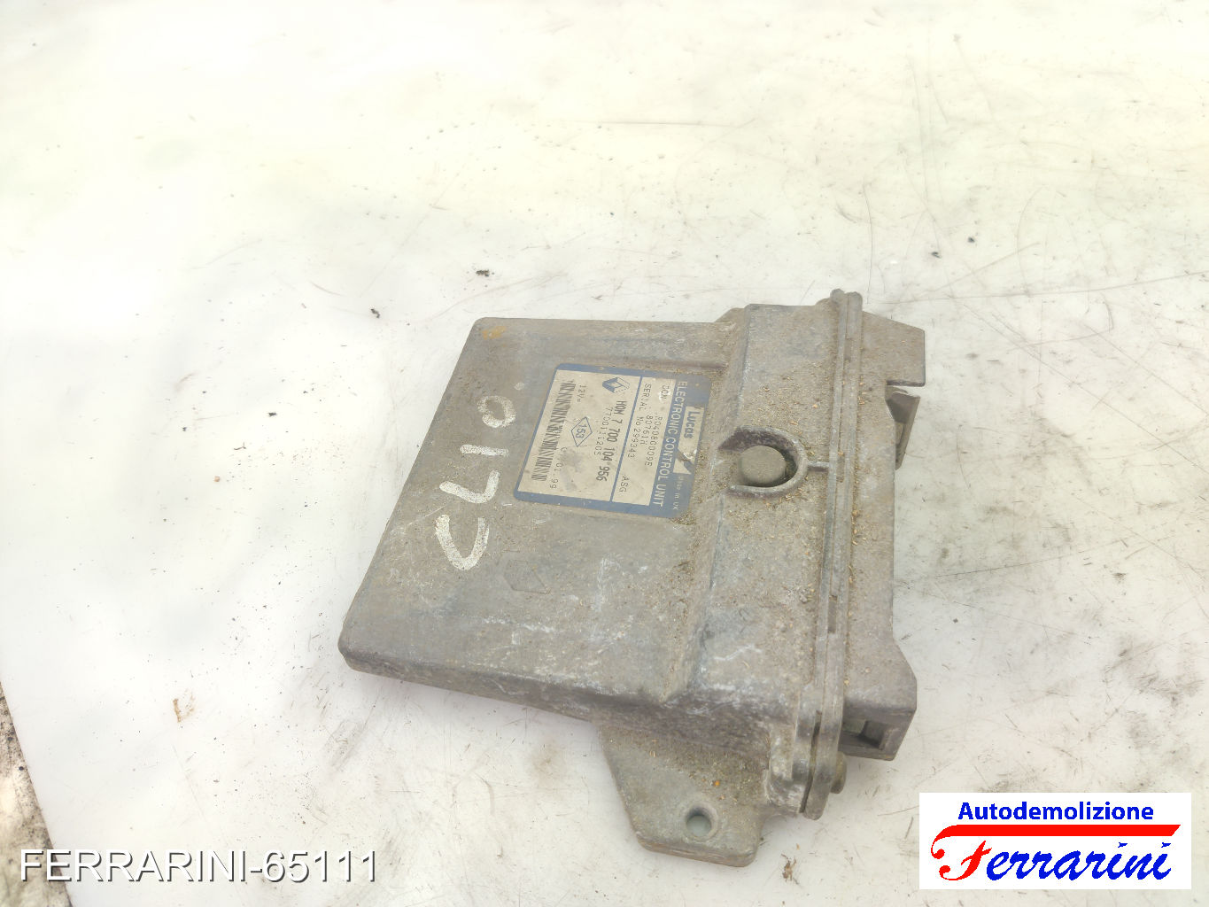 Centralina Motore RENAULT CLIO 2 BB, CB 1.9 D 1998-2005 7700104956, 7700111205