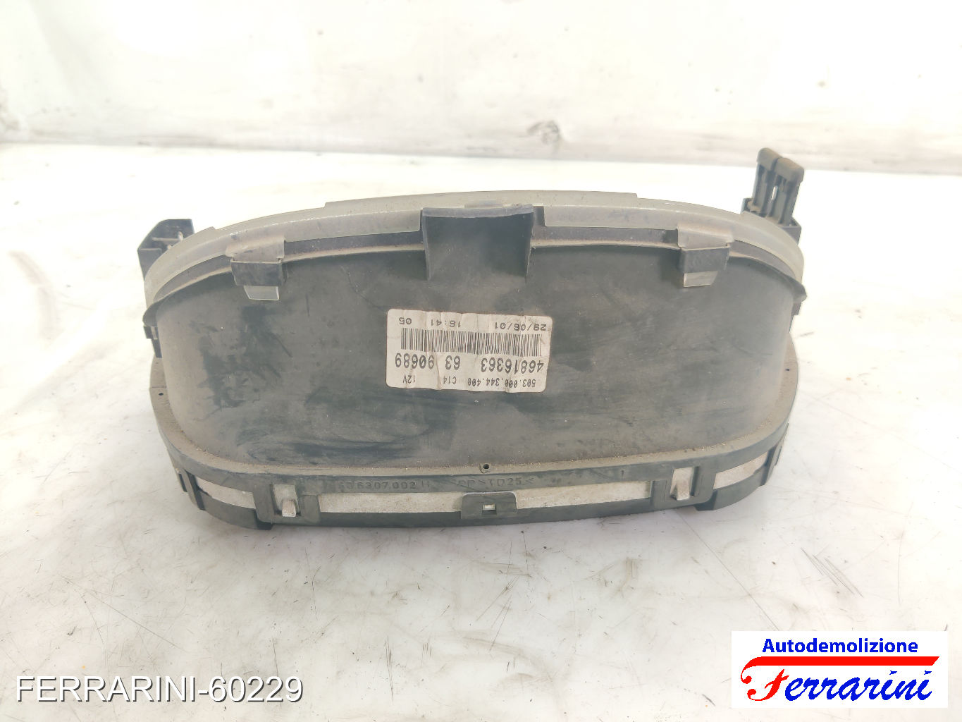 Quadro Contachilometri FIAT PUNTO 188 1.9 JTD 2001-2012 46816363, 503000344400 6