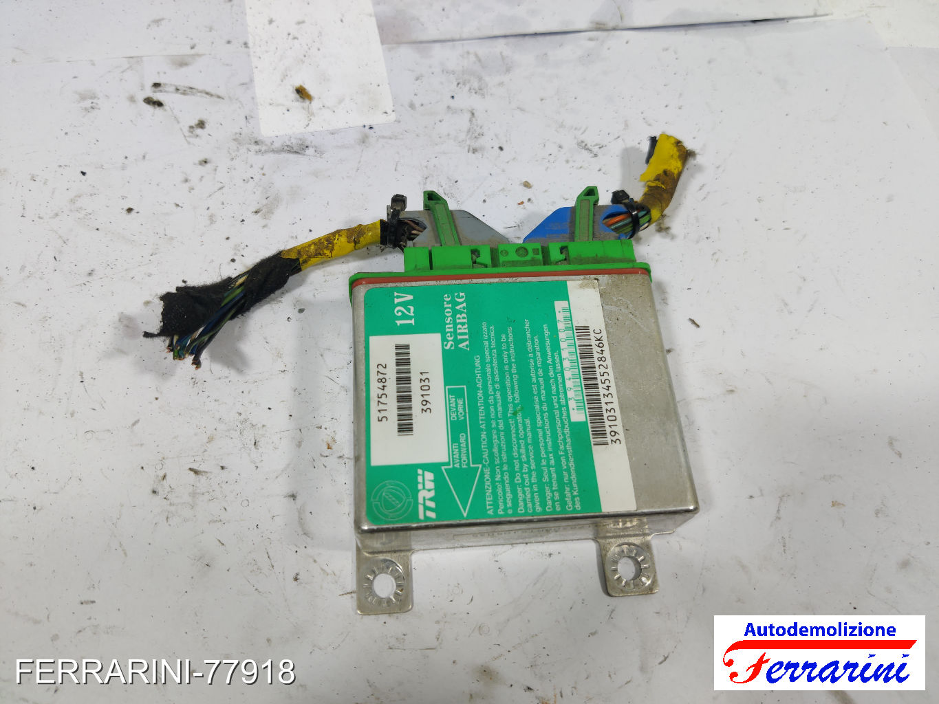 Centralina Airbag FIAT GRANDE PUNTO 199 2005-2010 51754872, F199178306PTSJ05035