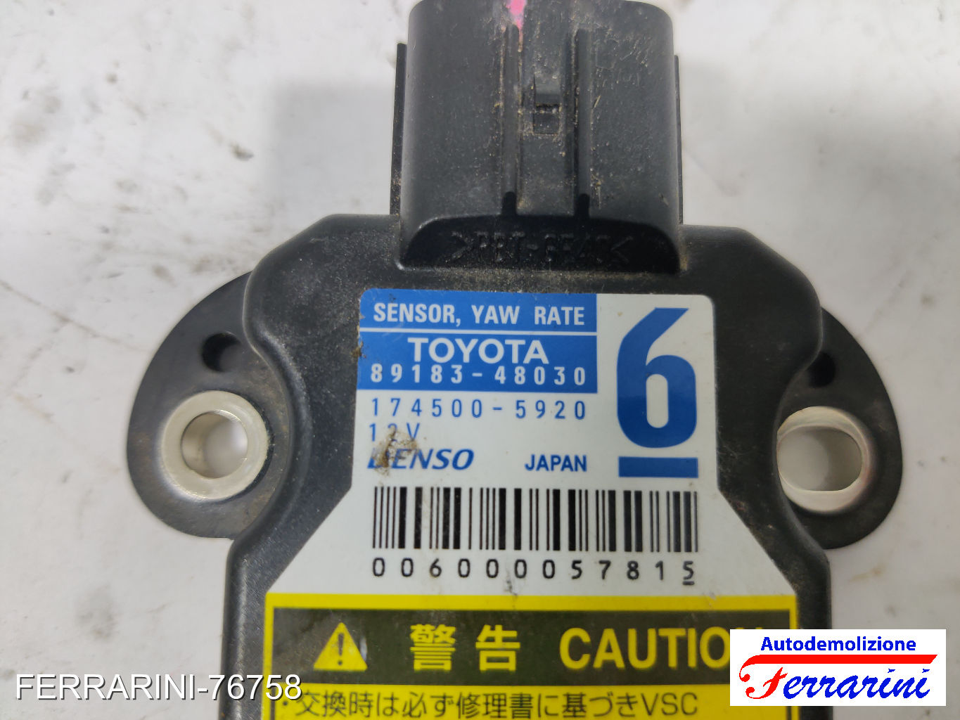 Sensore Imbardata Urto TOYOTA IQ J1 2009-2015 anteriore, frontale 8918348030