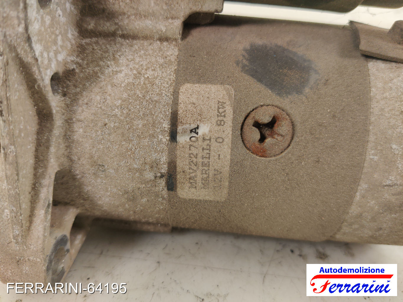 Motorino Avviamento FIAT PUNTO 188 1.2 16V 80 1999-2006 46548653, 220162A 7