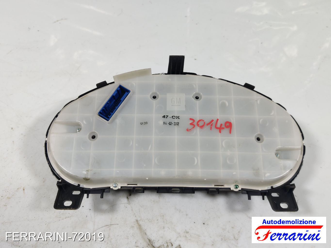 Quadro Contachilometri OPEL MERIVA B S10 1.4 LPG 2011-2017 13349517, 5095731200