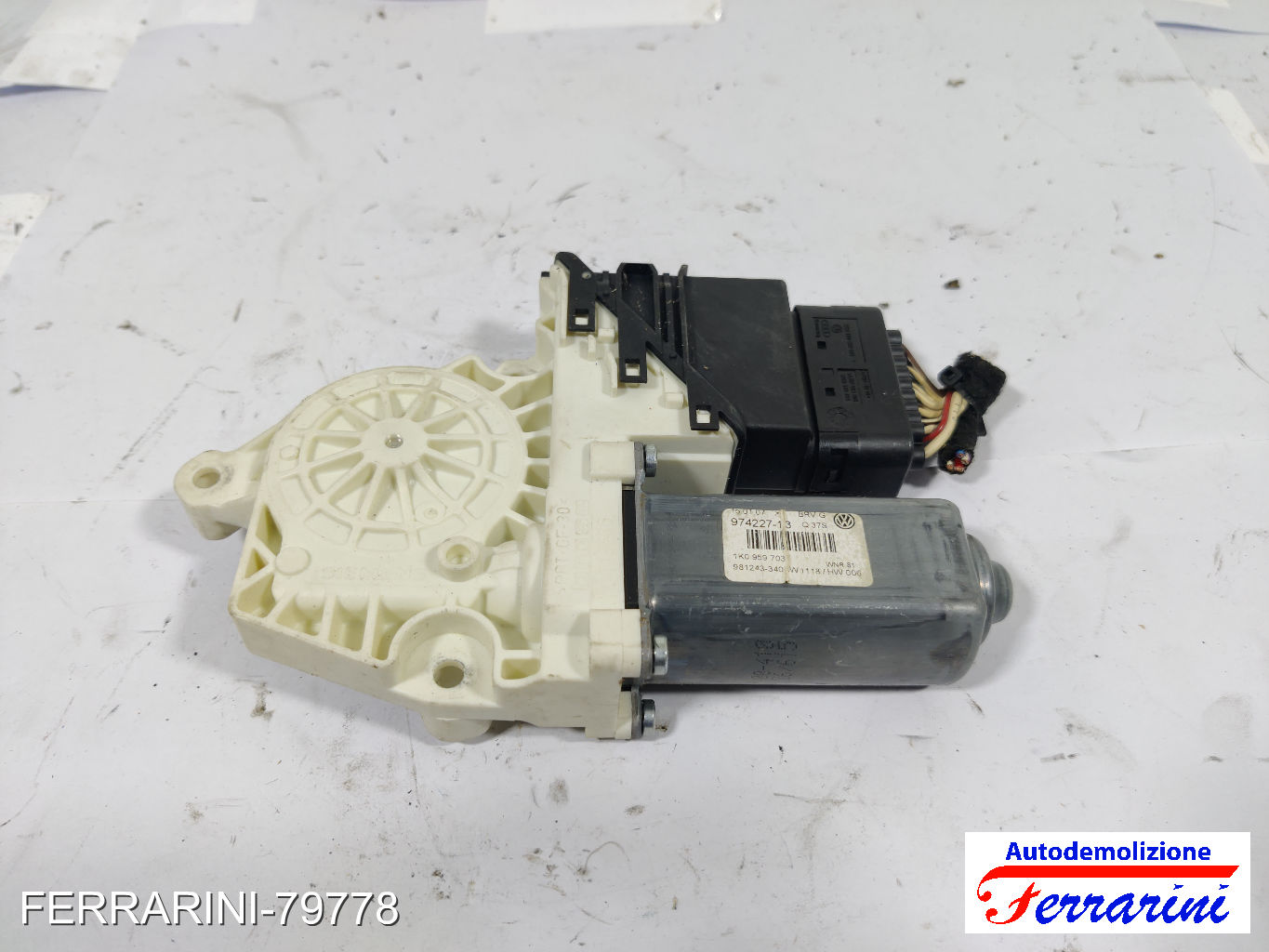 Motorino Alzavetro VW GOLF 5 1K1 1.9 TDI 2003-2008 1K0959703P, 1K0959703