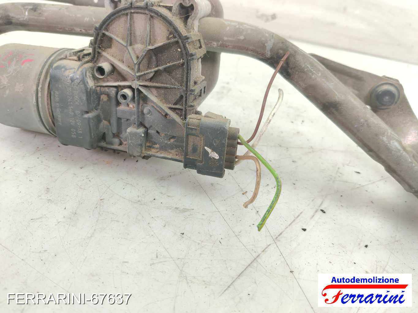 Spazzacqua Motorino Tergicristallo PEUGEOT 207 SW WK 2007-2012 anteriore 11