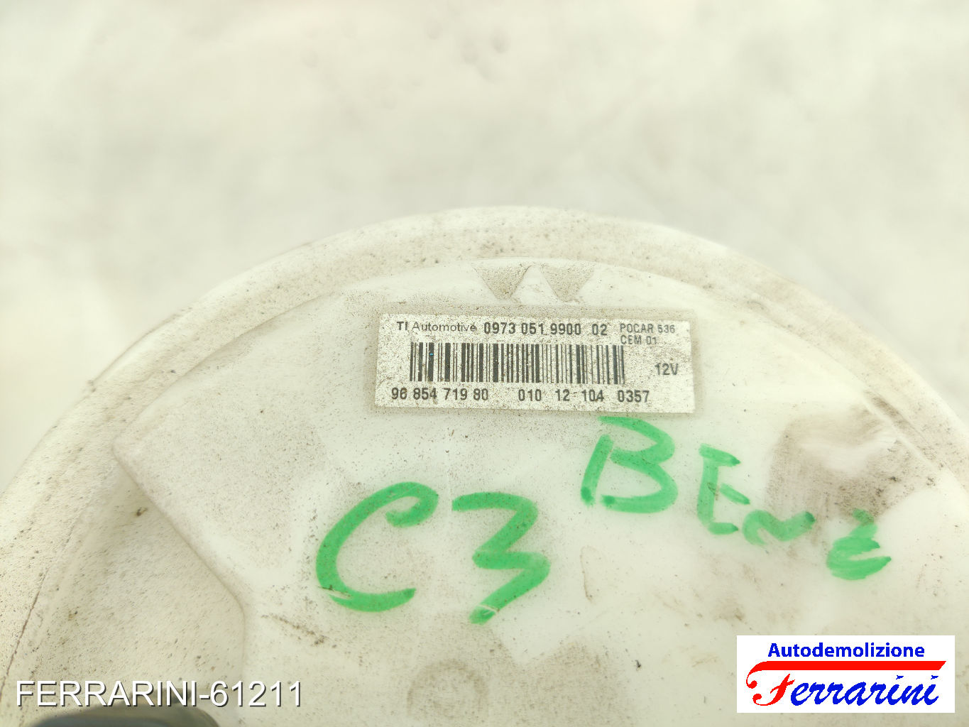 Cestello Pompa Galleggiante Serbatoio CITROEN C3 2 SC 1.1I 2009-2013 9685471980 7
