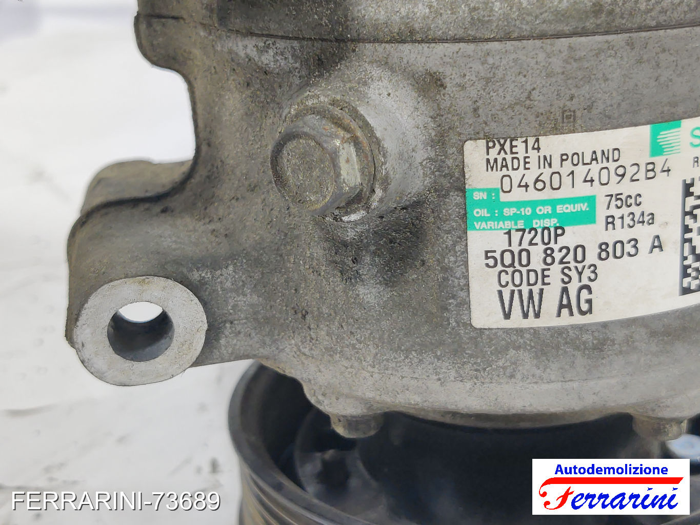 Compressore Clima VW GOLF 7 5G1, BE1, BE2, BQ1 2.0 TDI 2012-2020
