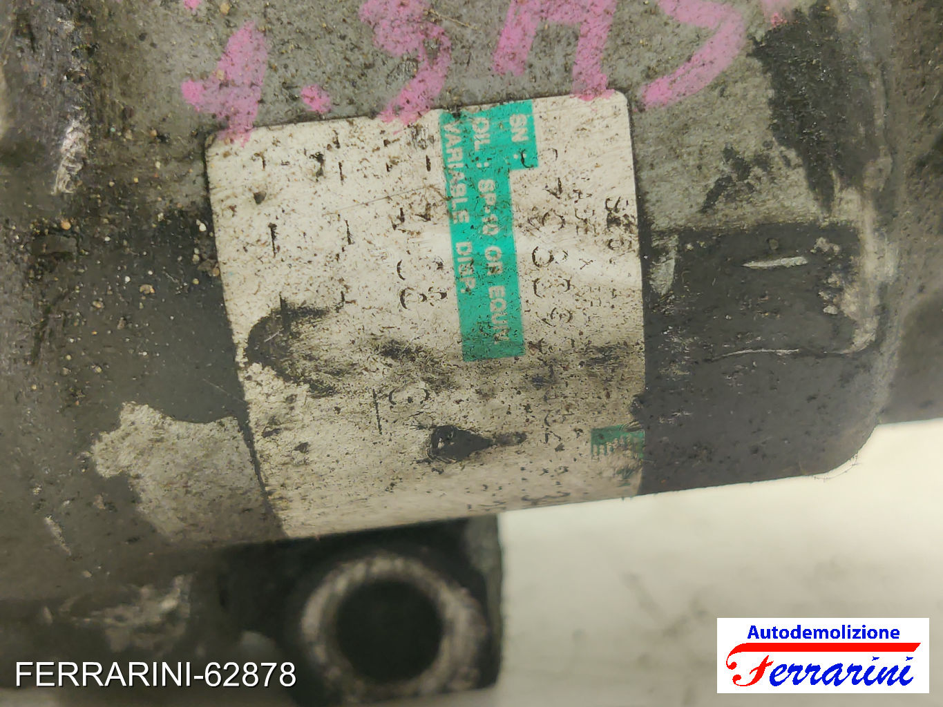 Compressore Clima FIAT 500 312 1.3 D MULTIJET 2007-2023 51746931, 46819144