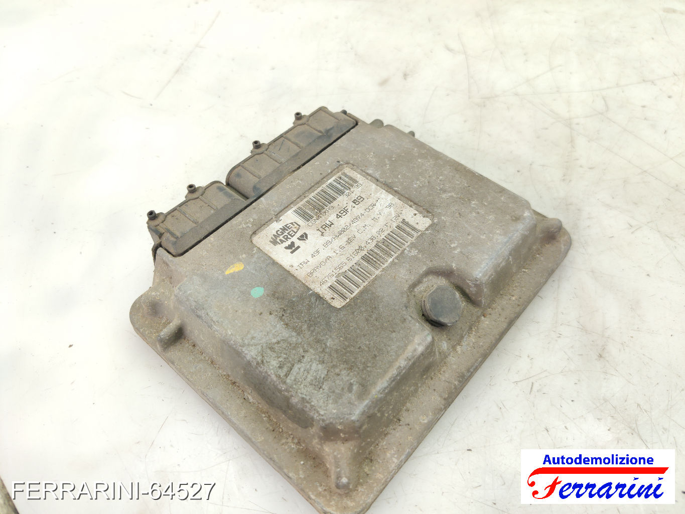 Centralina Motore FIAT MULTIPLA 186 1.6 100 16V 1999-2010 46761565, CGN4TXA9