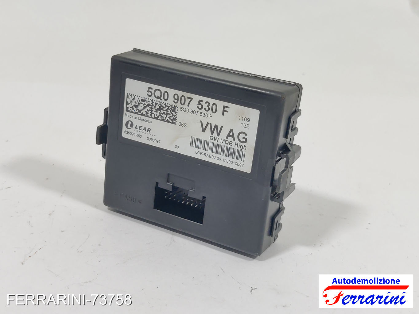 gateway bus dati LEAR VW GOLF 7 5G1, BE1, BE2, BQ1 2.0 TDI 2012-2020 5Q0907530F