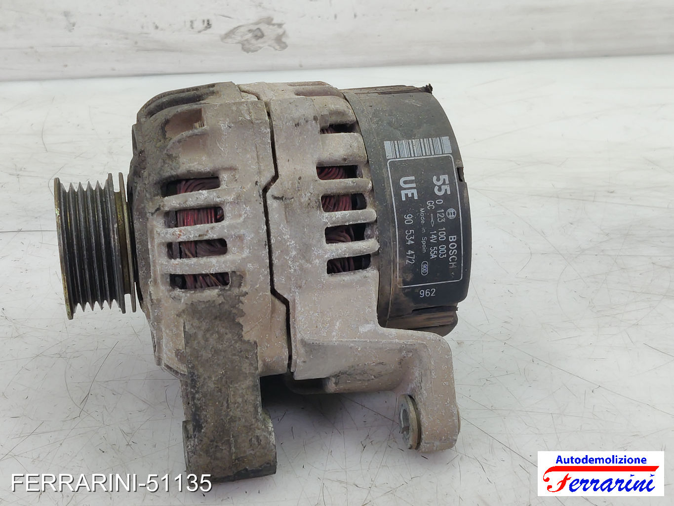 Alternatore OPEL CORSA B S93 1.2I 16V 1998-2000 90534472, 0123100003, 90543228 6