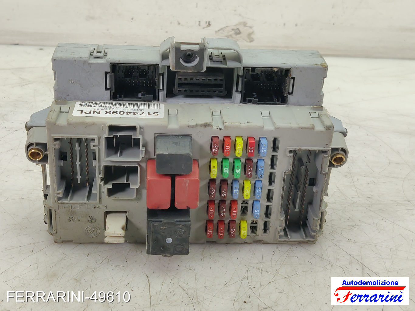 Body Computer FIAT PUNTO 188 1.2 60 1999-2010 51744898NPL, 55195641