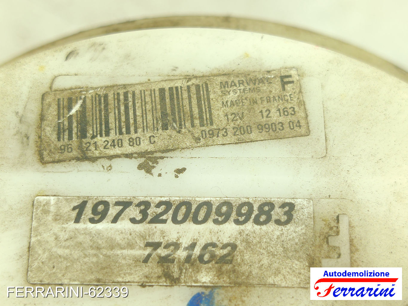 Cestello Pompa Galleggiante Serbatoio PEUGEOT 206 2A/C 1.1I 1998-2007