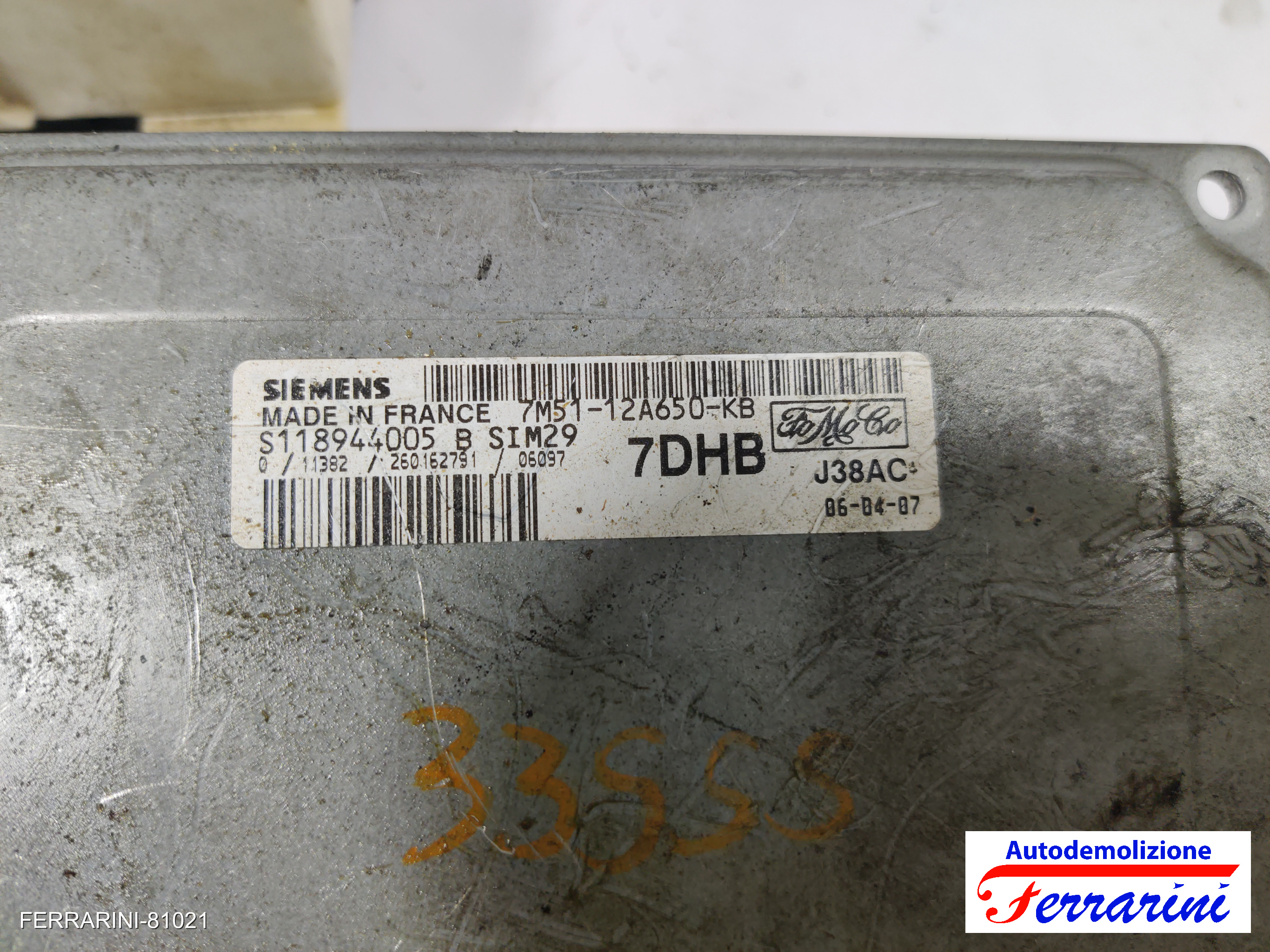 Kit Accensione FORD FOCUS 2 DA, DP, HCP 1.6 TI 2004-2012 7M5112A650 20