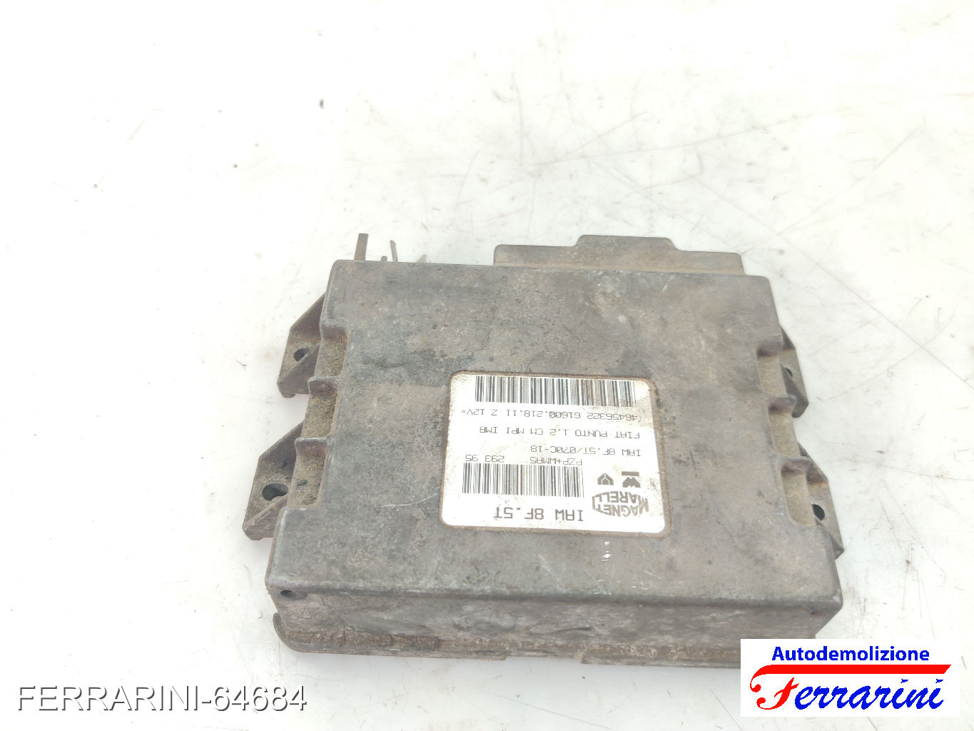 Centralina Motore FIAT PUNTO 176 60 1.2 1993-1999 46456322, 26160021811