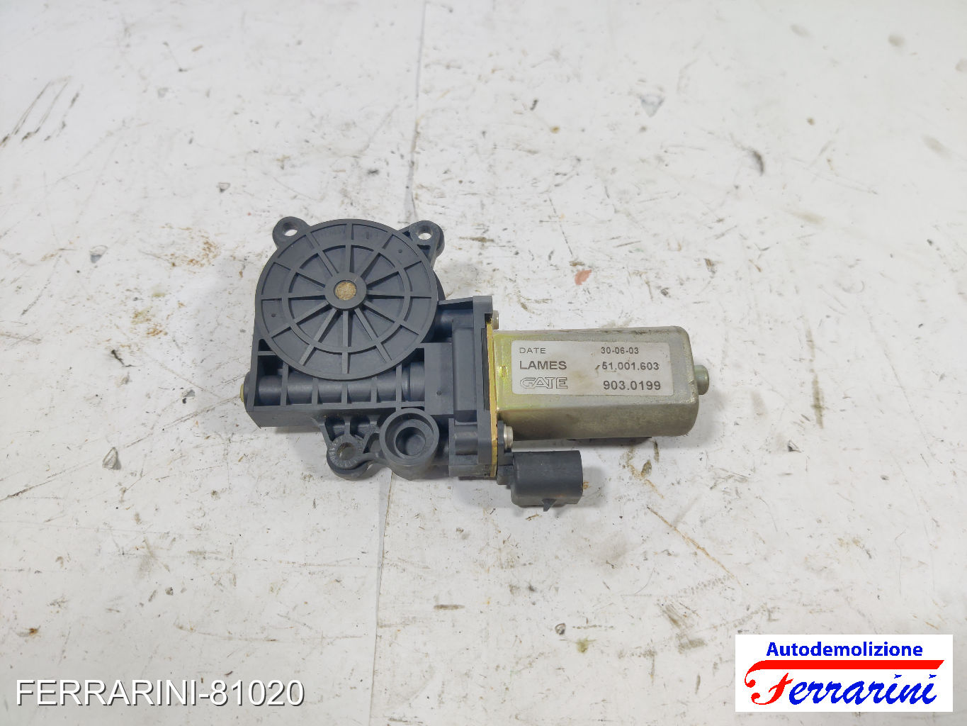 Motorino Alzavetro LANCIA YPSILON 843 1.2 2003-2011 71732835, 9030199, 51001603