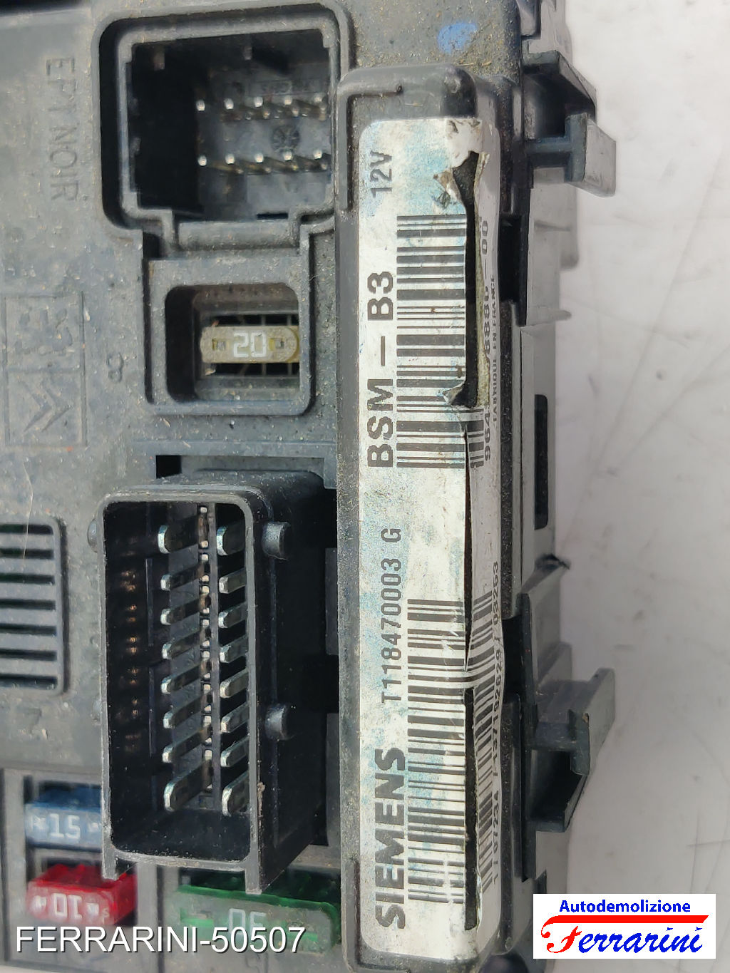 Body Computer CITROEN C2 JM 1.4 HDI 2003-2005 9643498880, 07234, 964349888000 6