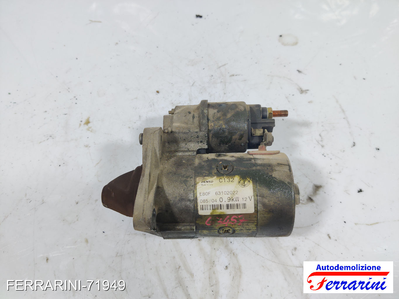Motorino Avviamento LANCIA YPSILON 843 1.2 2003-2011 63102022, 51890631 7