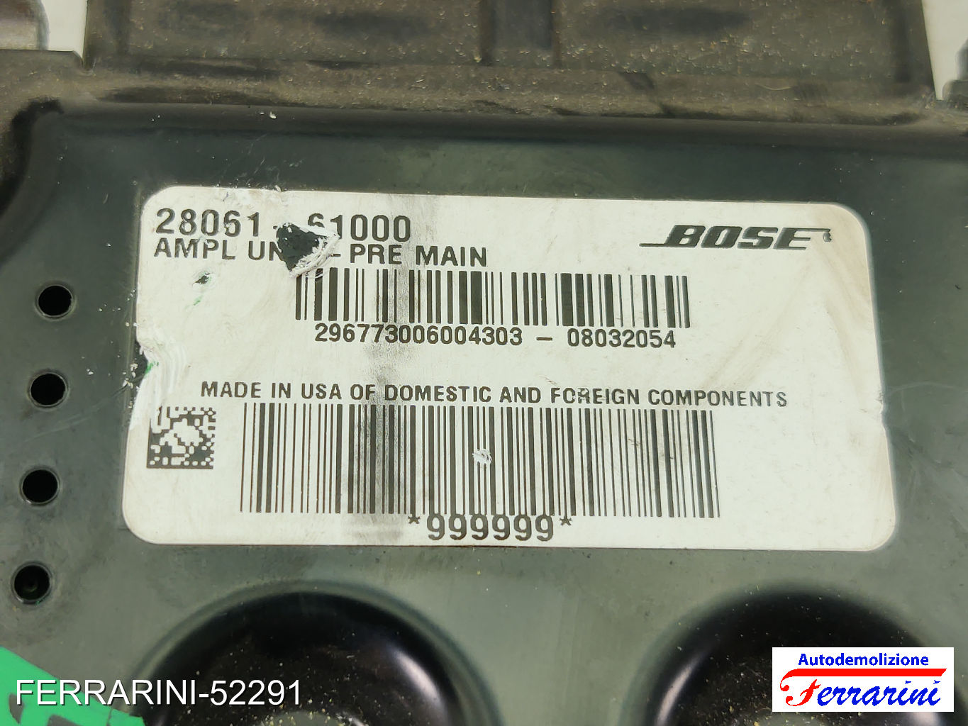 Amplificatore audio RENAULT KOLEOS 1 HY 2008-2023 2806161000 6